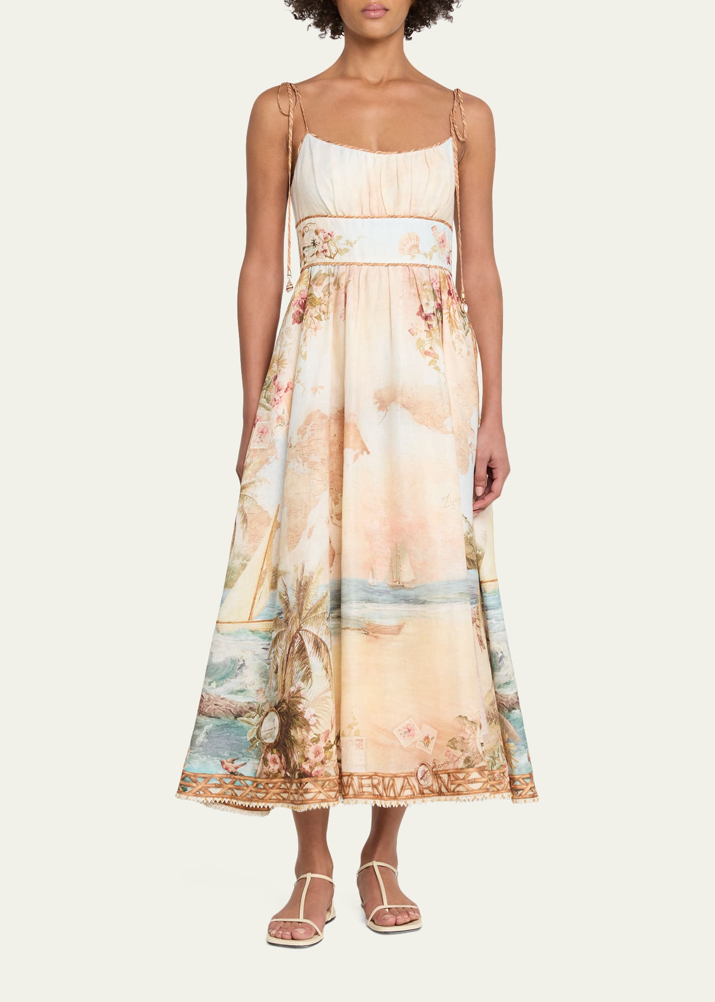 Zimmermann Mahon Picnic Midi Dress - Bergdorf Goodman