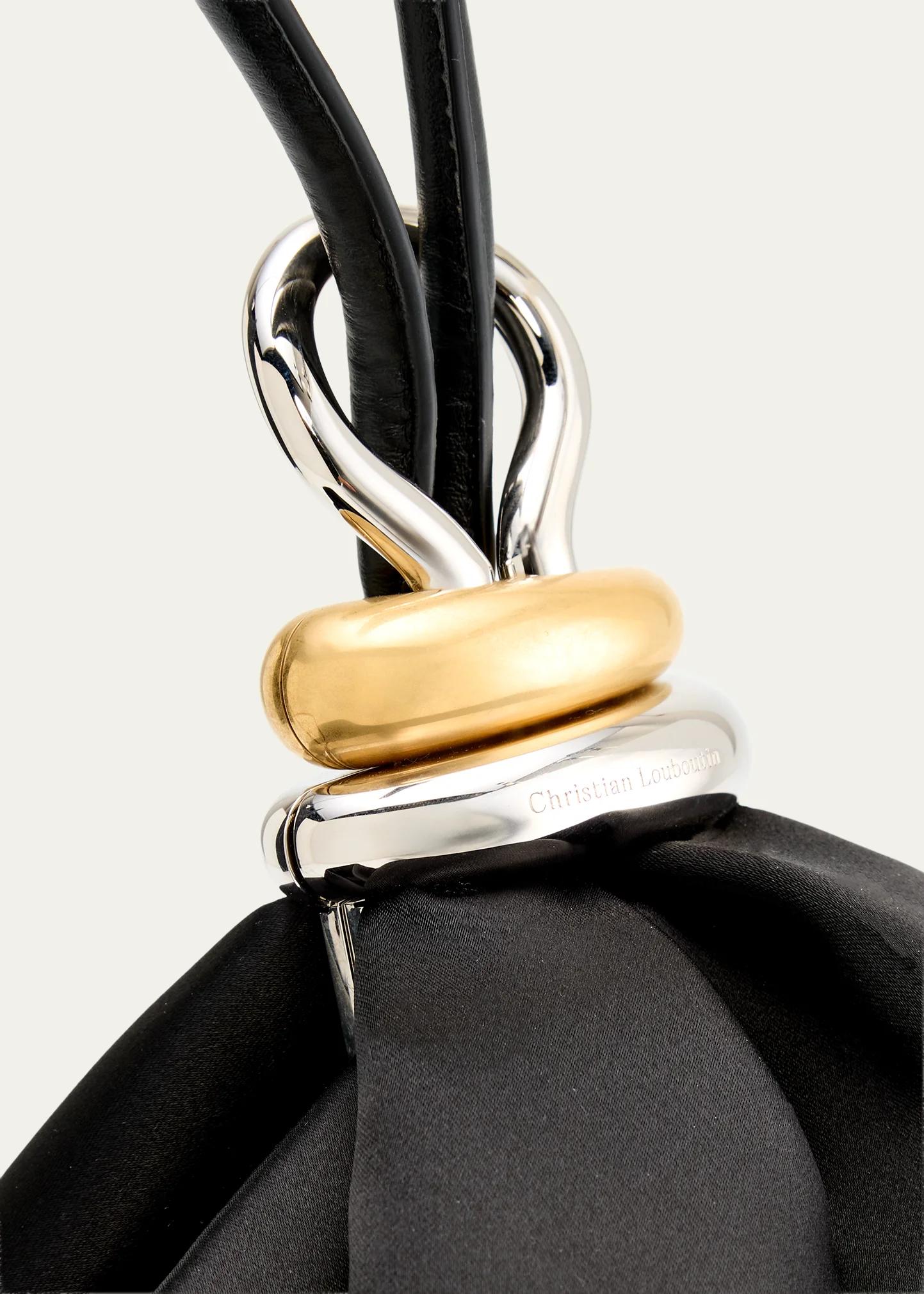 Christian Louboutin Sabrina Small Satin Wristlet Bag - Bergdorf