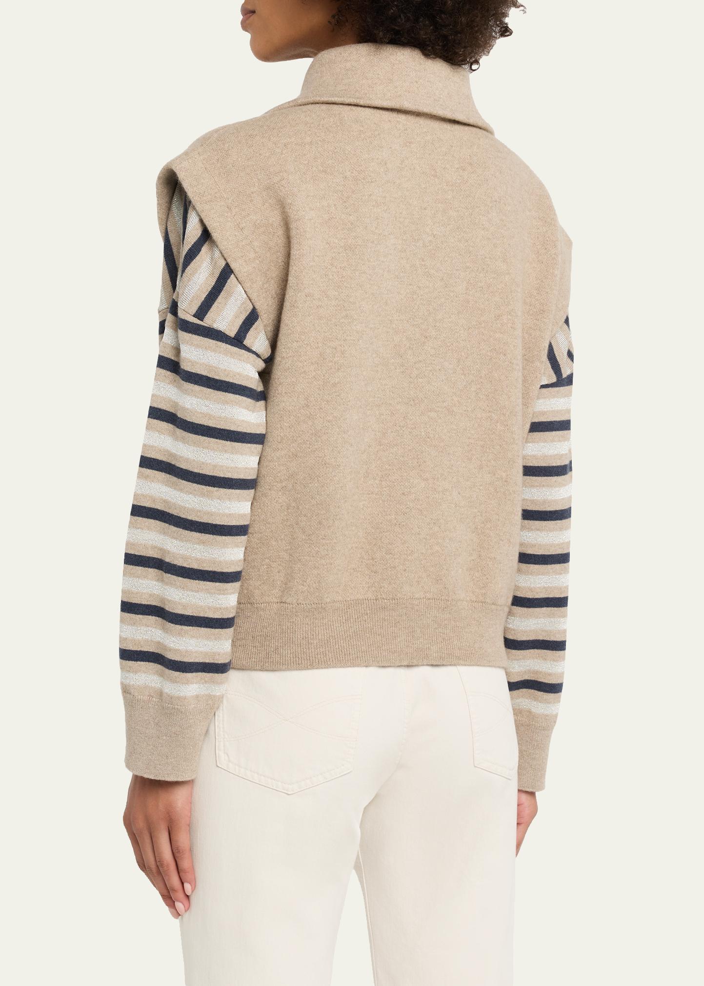Brunello Cucinelli Sleeveless Cashmere Zip Cardigan - Bergdorf Goodman