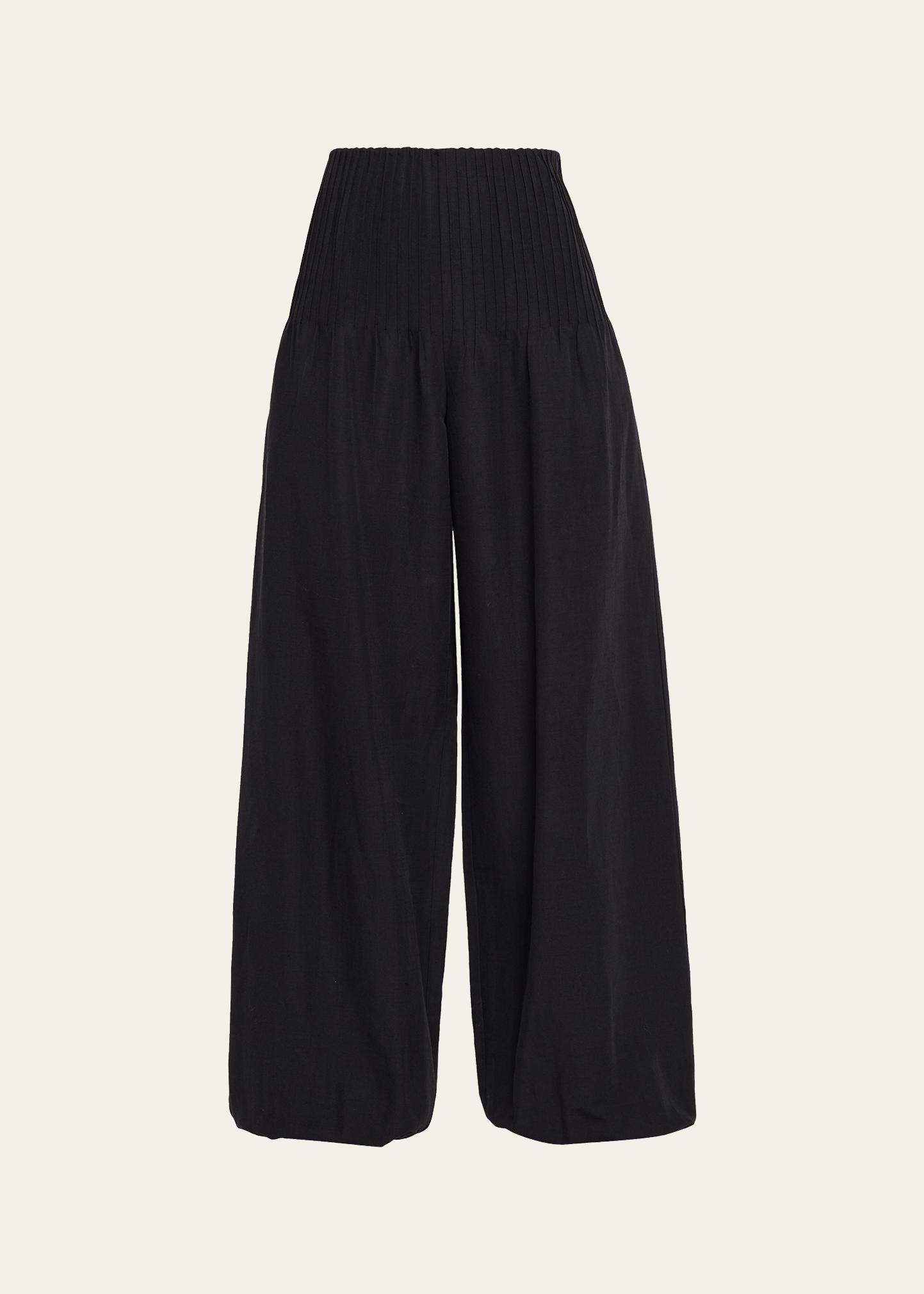 Vince Wide-Leg Pintuck Pants - Bergdorf Goodman