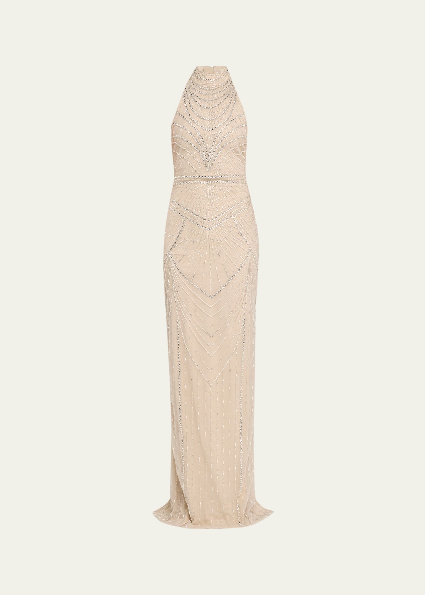 slim fit dress slacks STRAPLESS HIGH SLIT GOWN