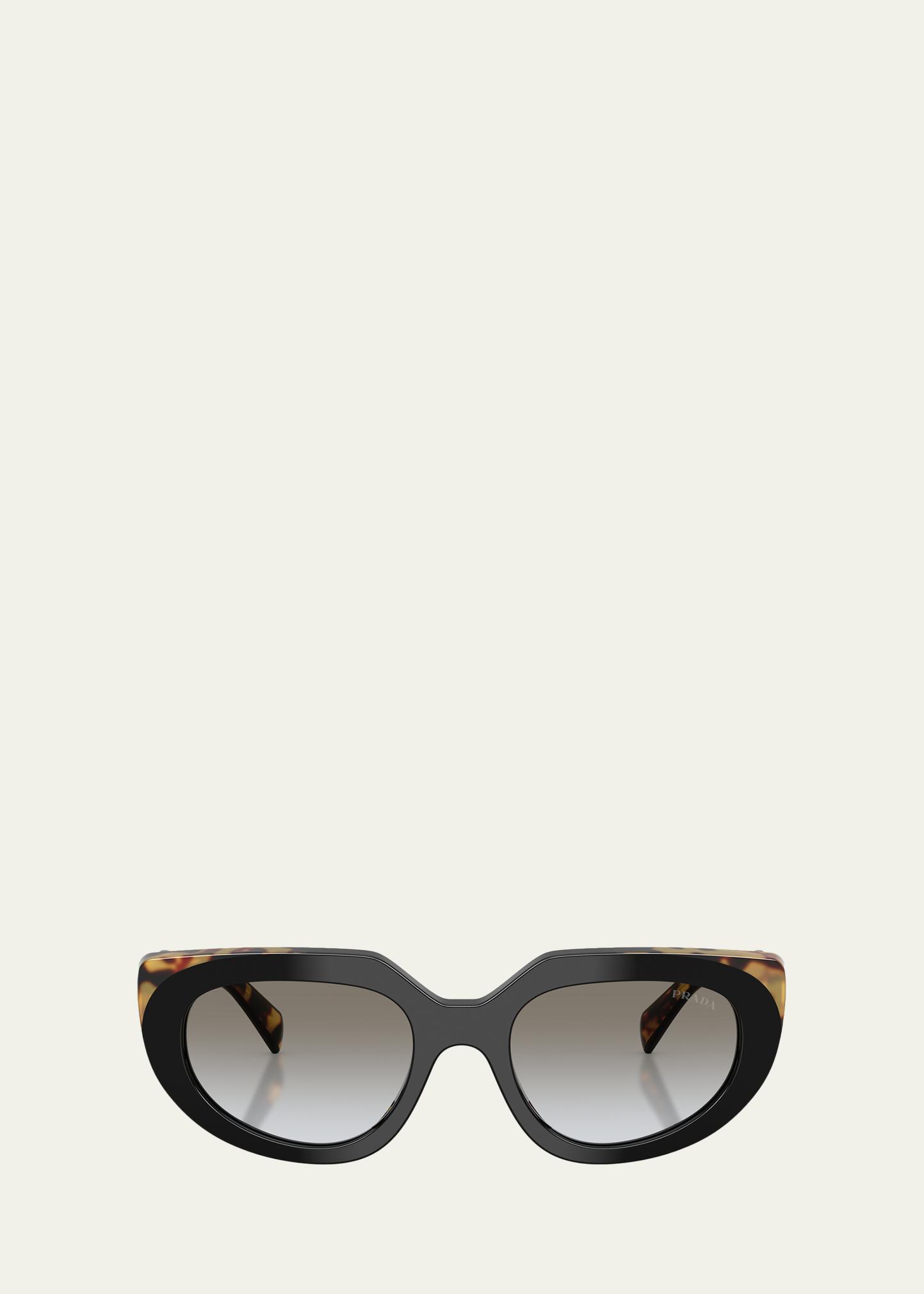 Prada PR D02SF 54MM Oval Sunglasses - Bergdorf Goodman