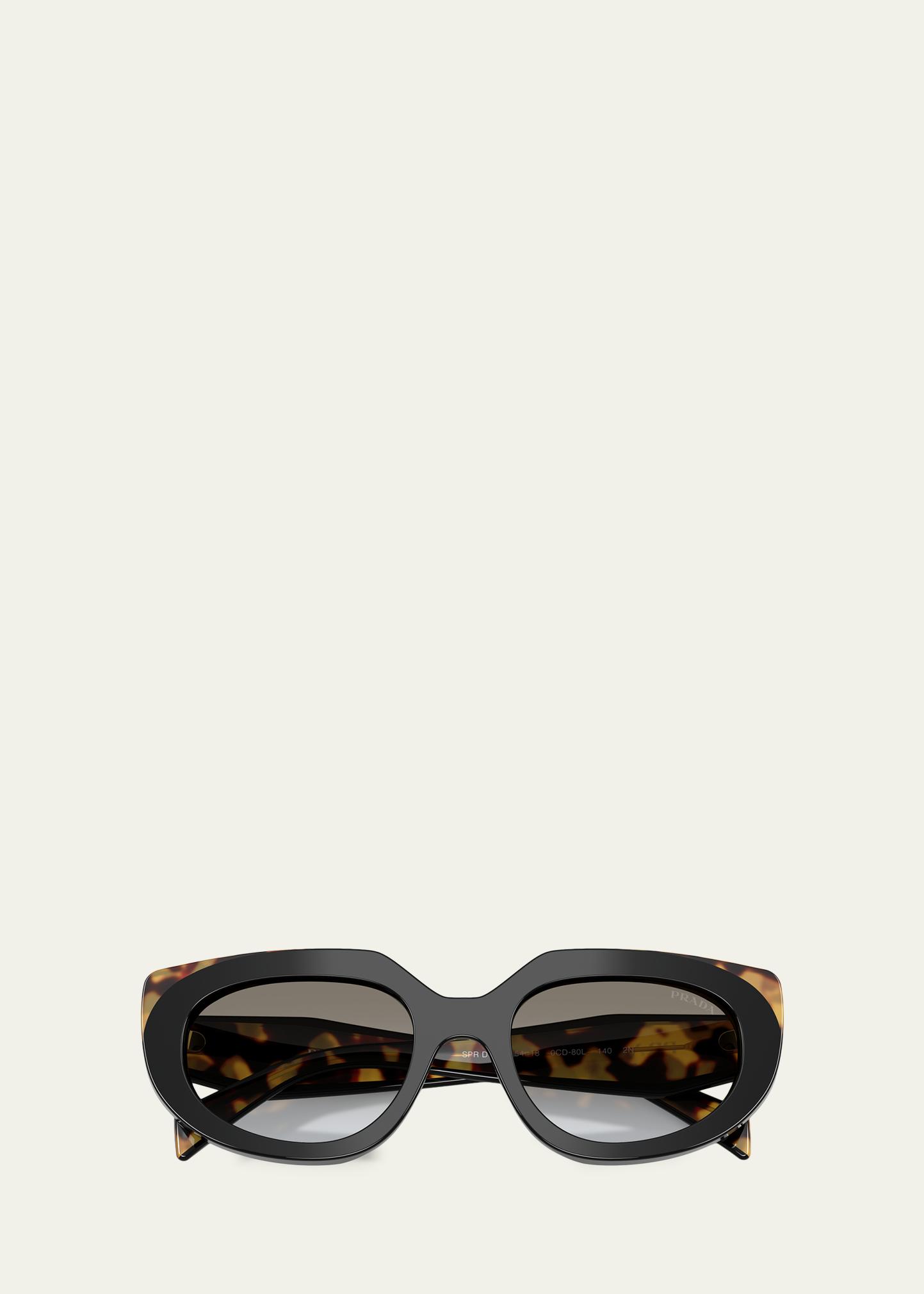 Prada PR D02SF 54MM Oval Sunglasses - Bergdorf Goodman