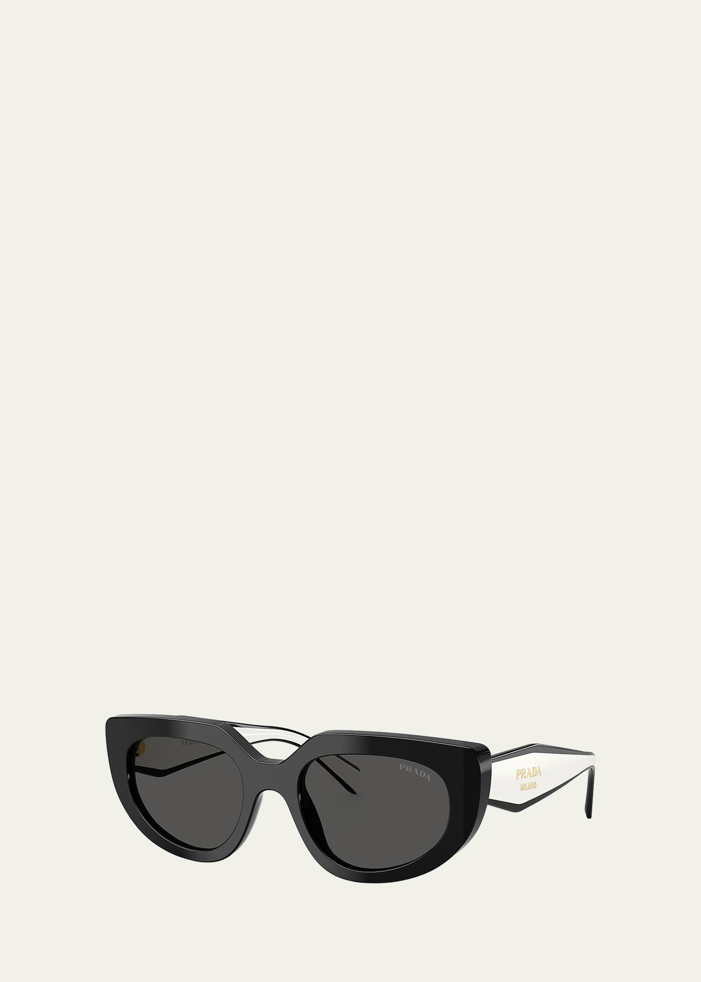 Prada Eyeglasses  Sunglasses Satin Drawstring Pouch Soft case Eyewear New Style Prada Canvas and Leather Drawstring Pouch | Neiman Marcus main image 3