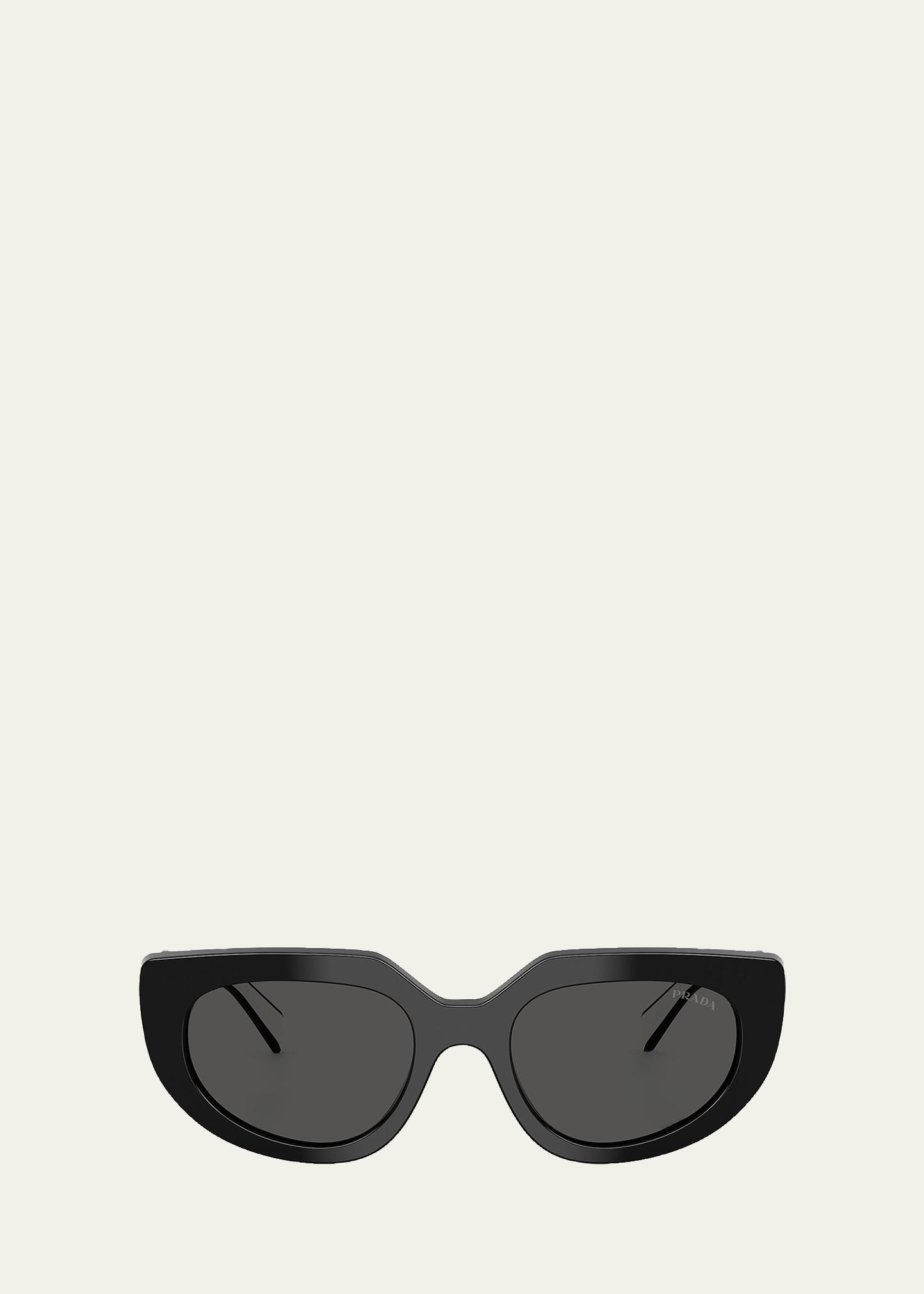 Prada PR D02SF 54MM Oval Sunglasses - Bergdorf Goodman