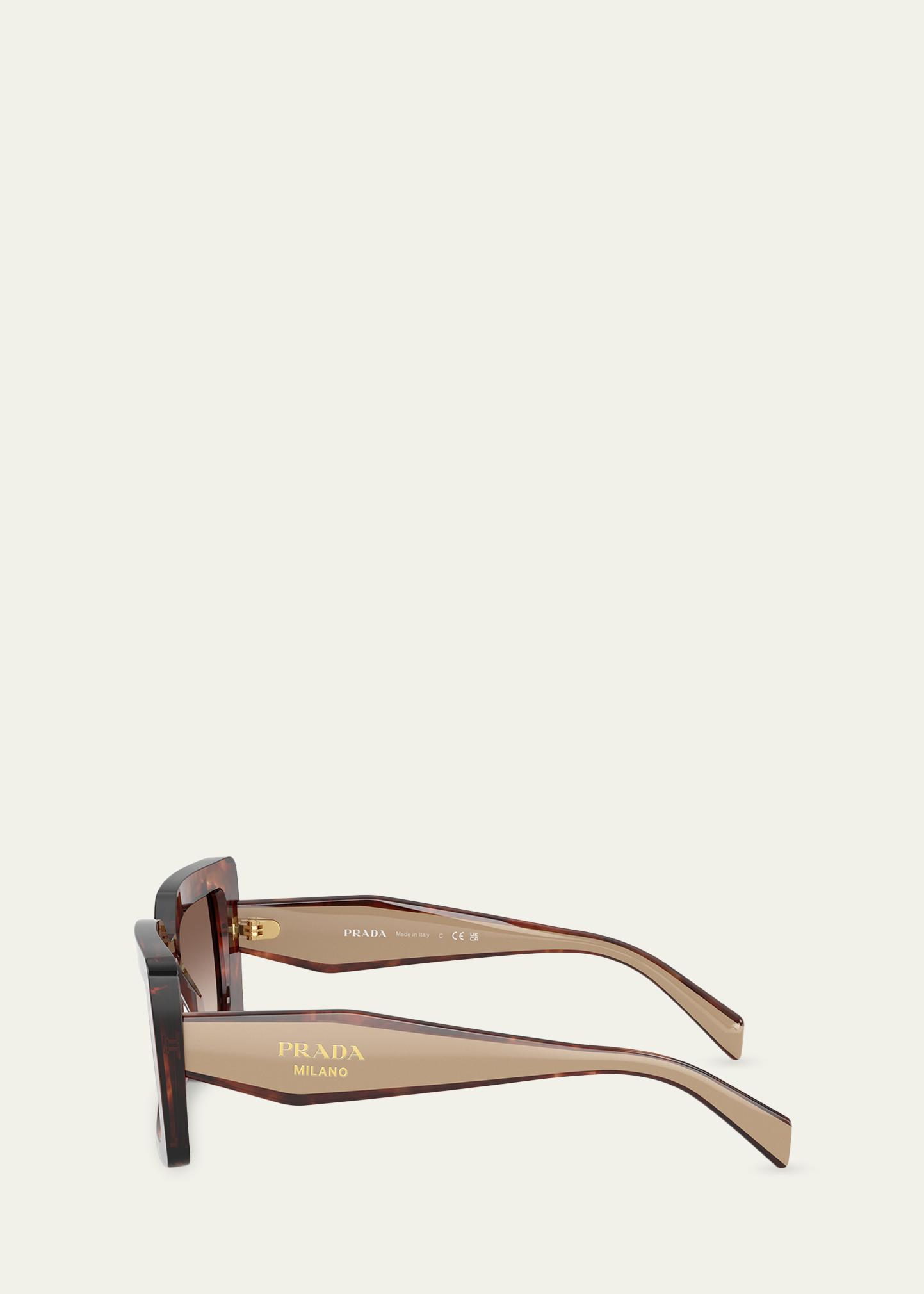 Prada PR D01SF 53MM Rectangular Sunglasses - Bergdorf Goodman