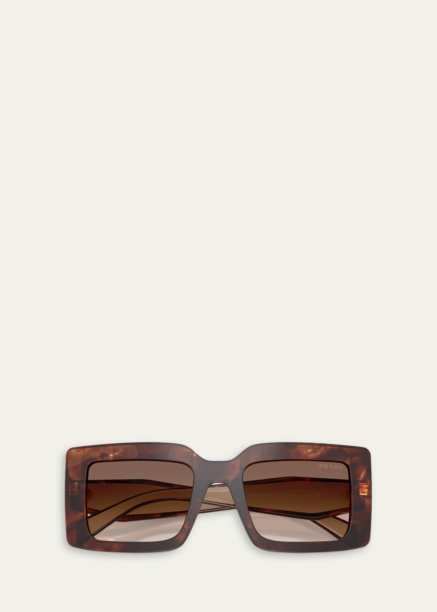 Prada PR D01SF 53MM Rectangular Sunglasses - Bergdorf Goodman