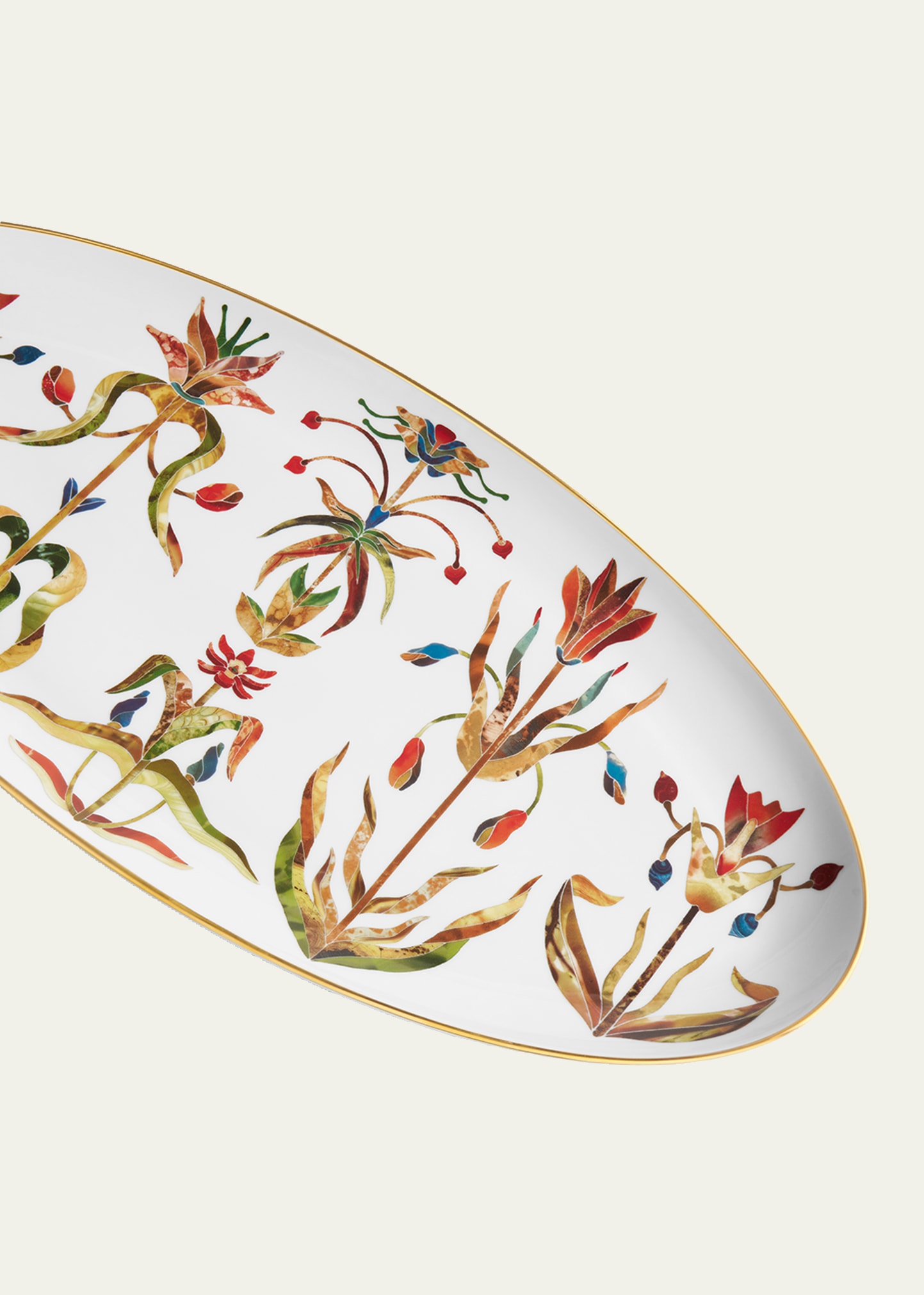 L'Objet Grand Tour Large Oval Platter - Bergdorf Goodman