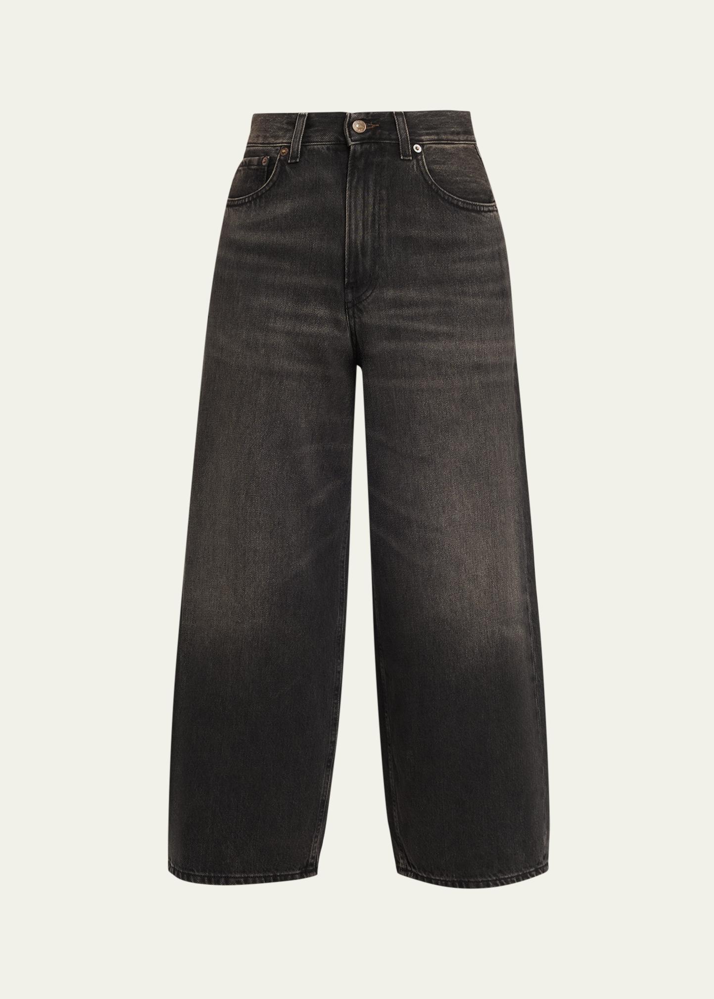 三星ジーンズver2★waistoveralls★Ｗ33Ｌ29ベルトループ付き 6397 Roomy Cropped Jeans - Bergdorf Goodman