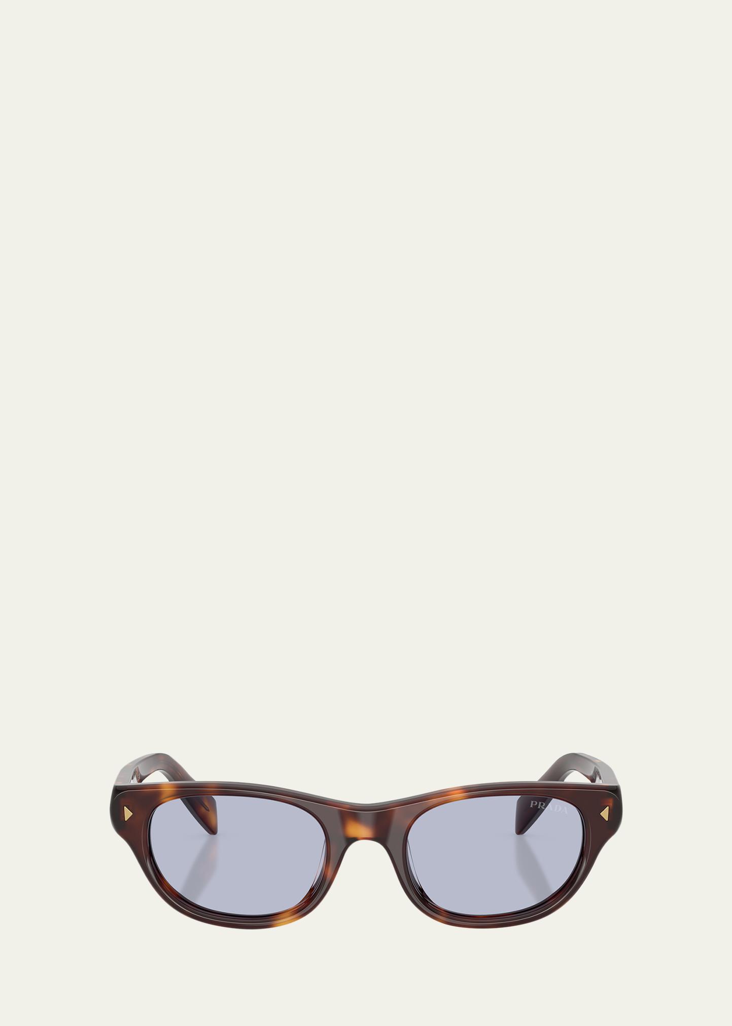 PRADA ブラウン　ブルーサングラス Prada PR C08SF 52MM Cat-Eye Sunglasses - Bergdorf Goodman