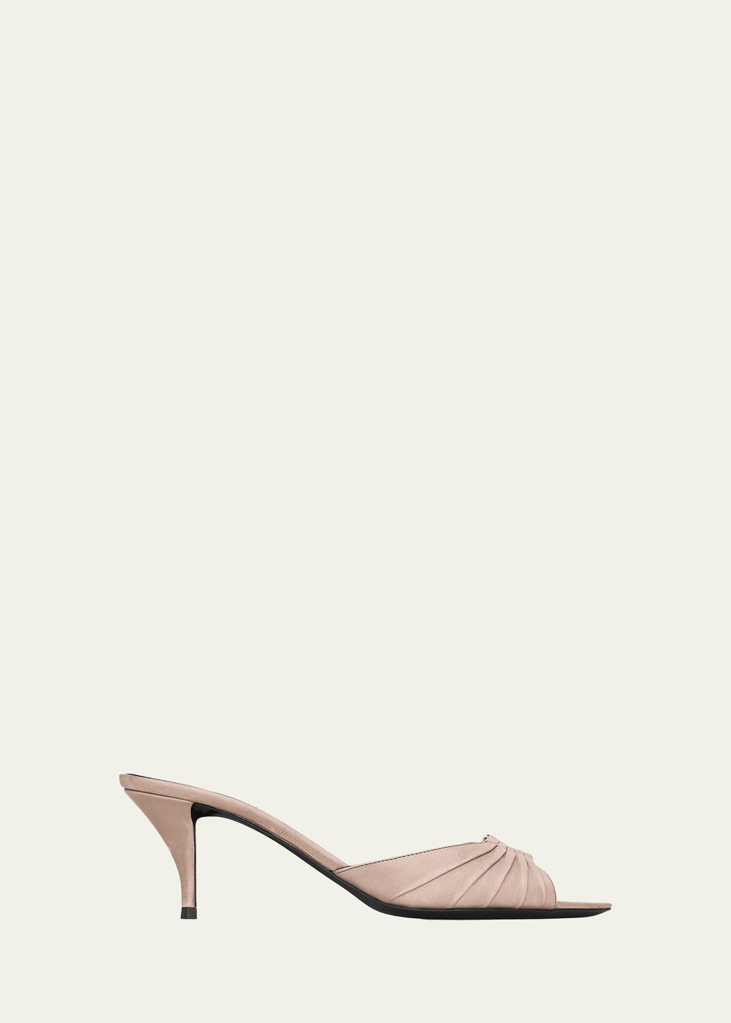 Yves Saint Laurent ミュール ハラコ 23cm Saint Laurent 75mm Corvara YSL Leather Mule Pumps - Bergdorf Goodman