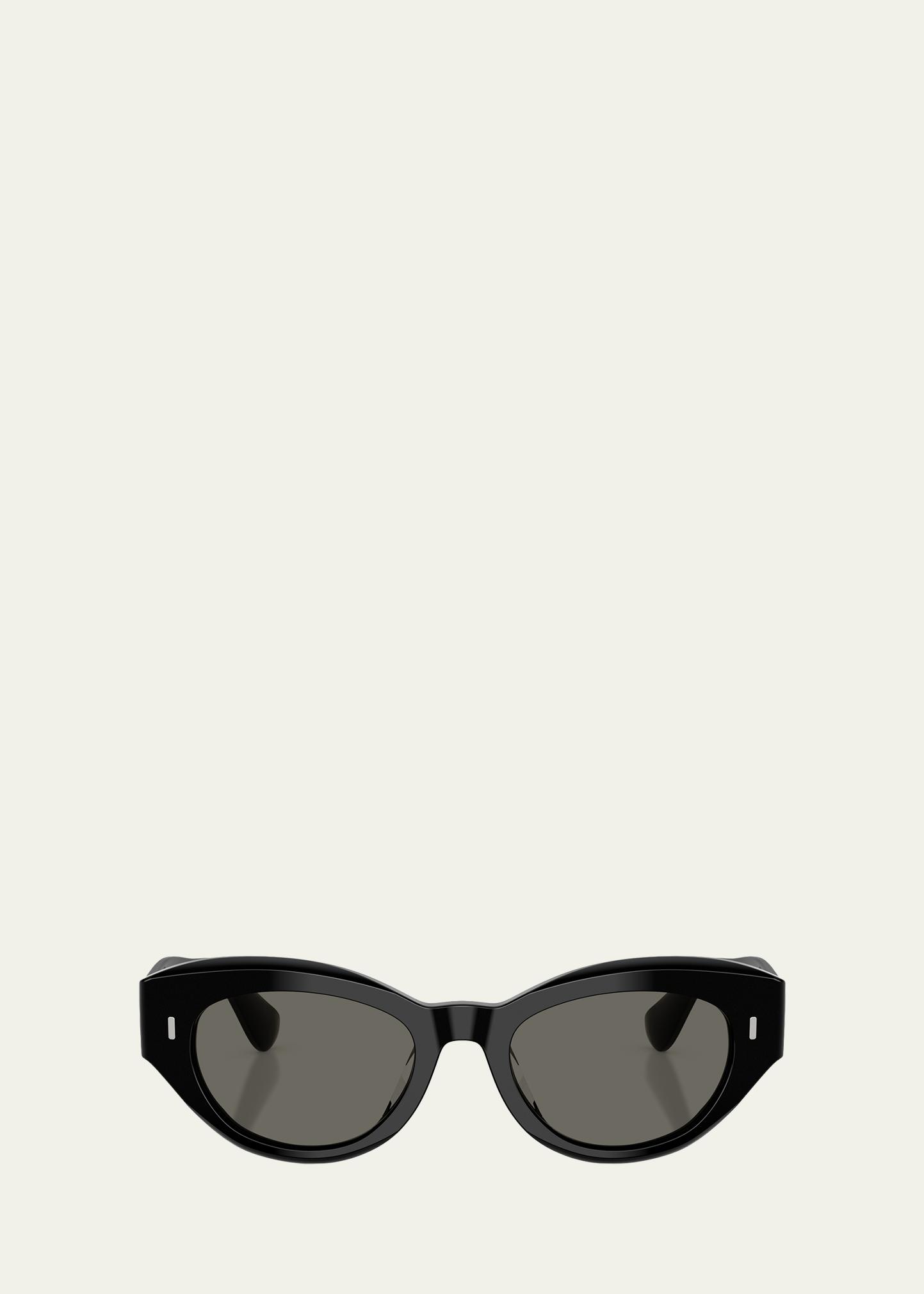 Oliver Peoples Lerrue Oval Sunglasses - Bergdorf Goodman