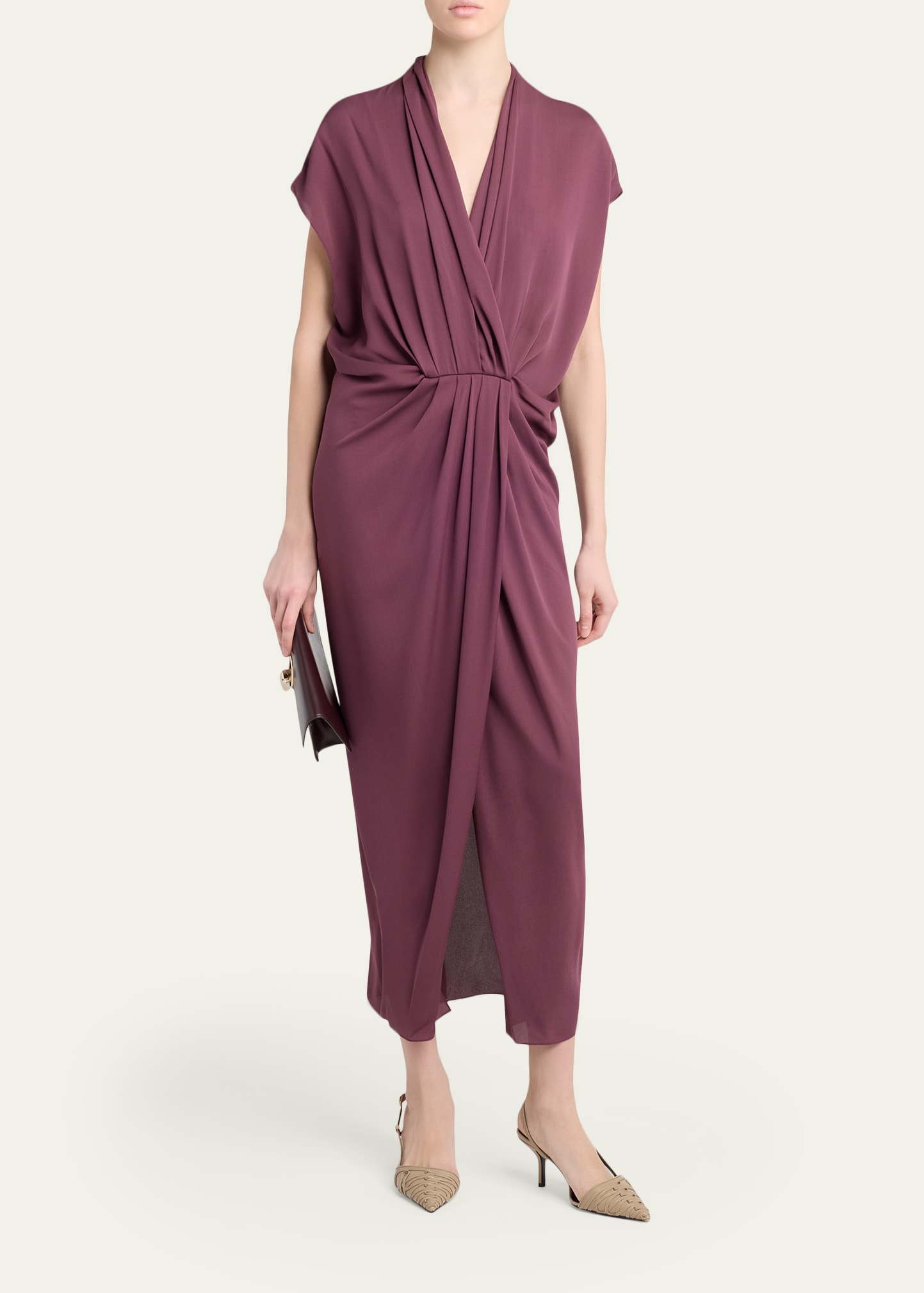 giorgio armani marocaine belted silk midi dress Giorgio Armani Marocaine Belted Silk Midi Dress