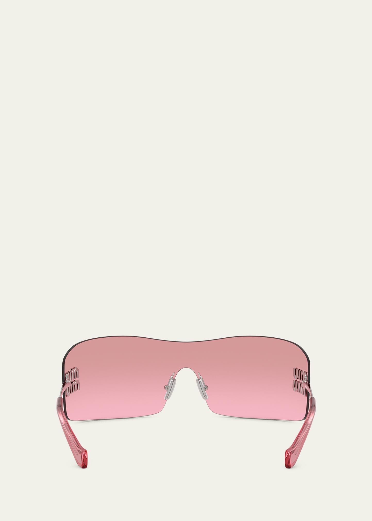 Miu Miu 144MM Shield Sunglasses - Bergdorf Goodman