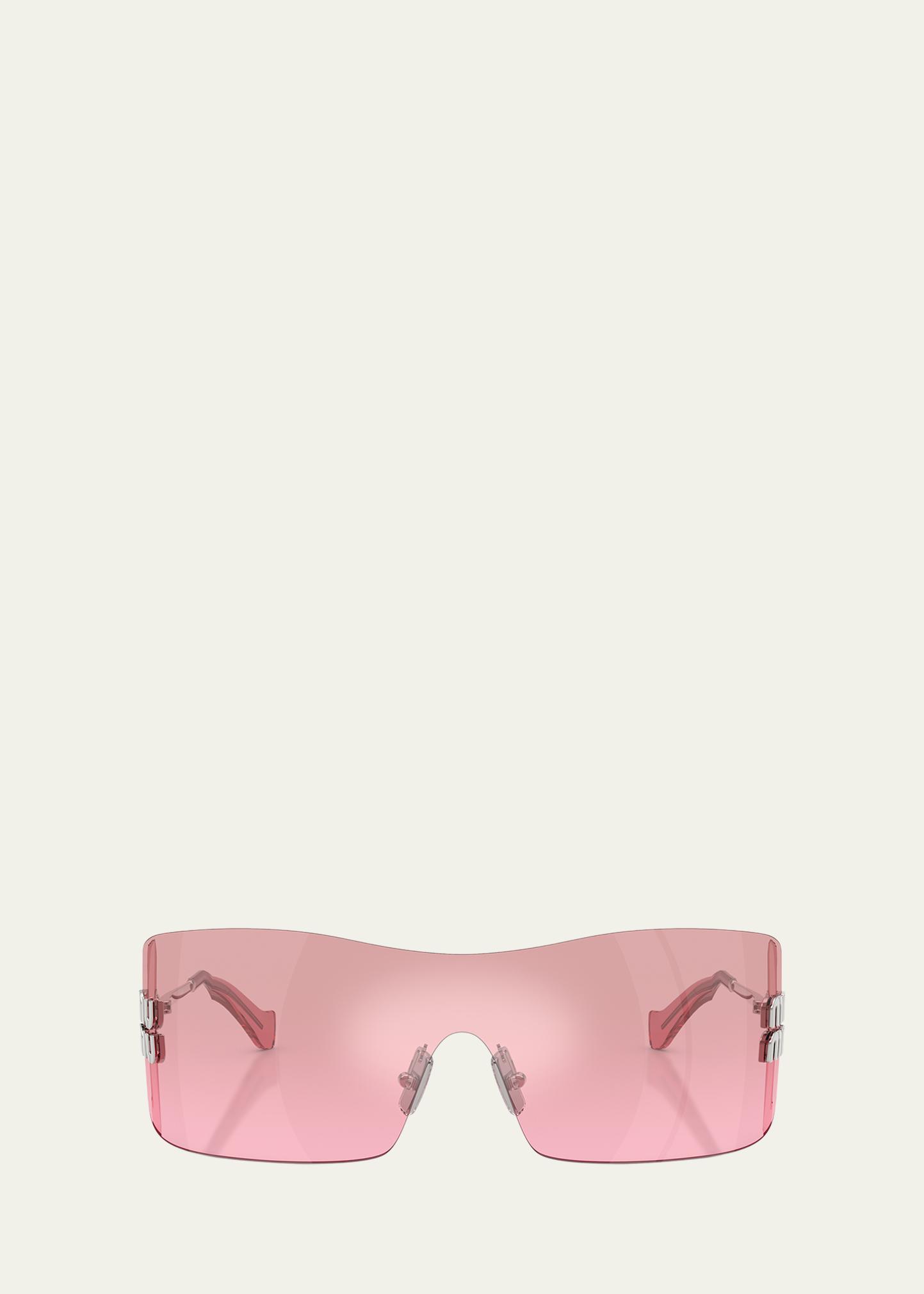 Miu Miu 144MM Shield Sunglasses - Bergdorf Goodman