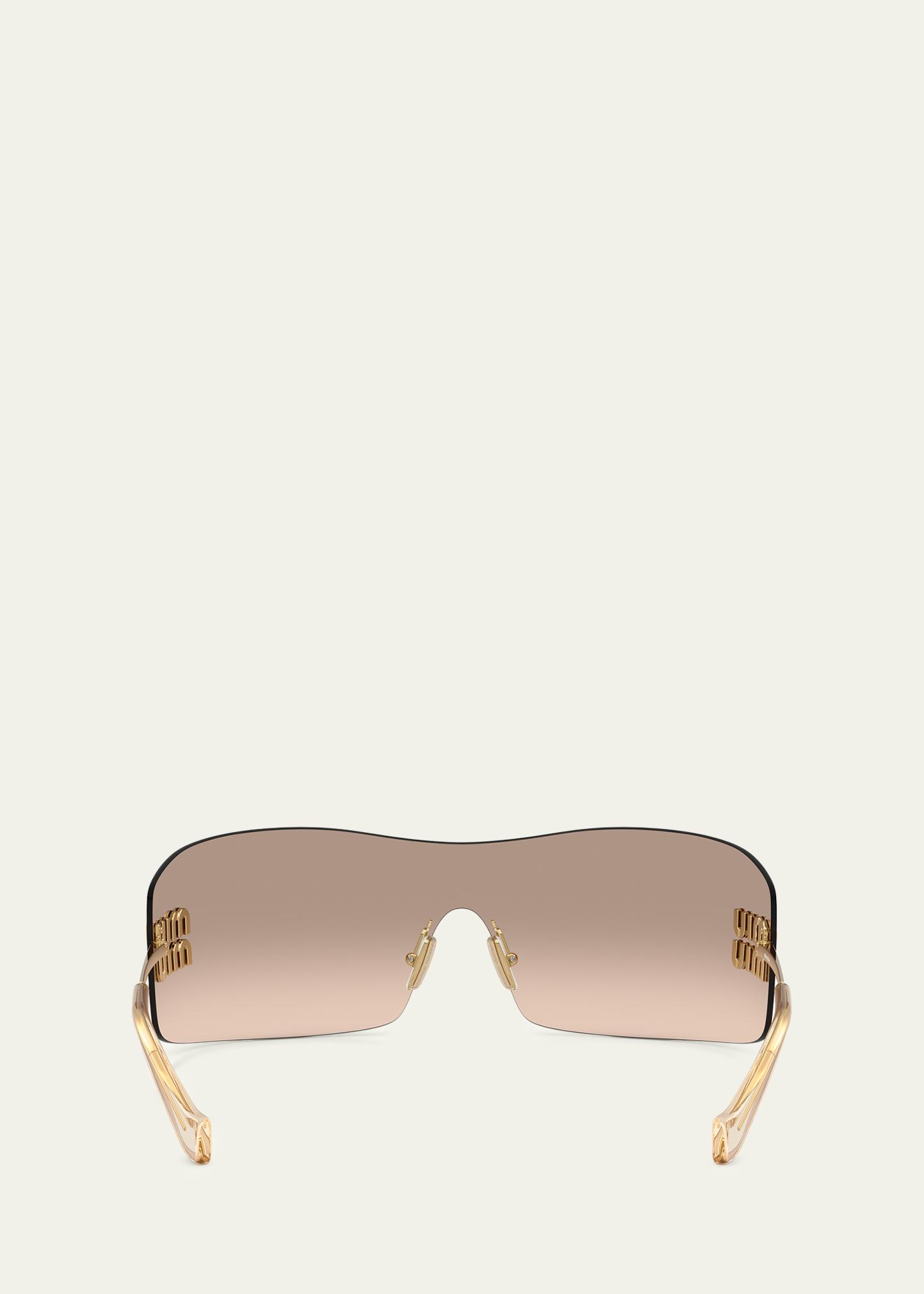 Miu Miu 144MM Shield Sunglasses - Bergdorf Goodman