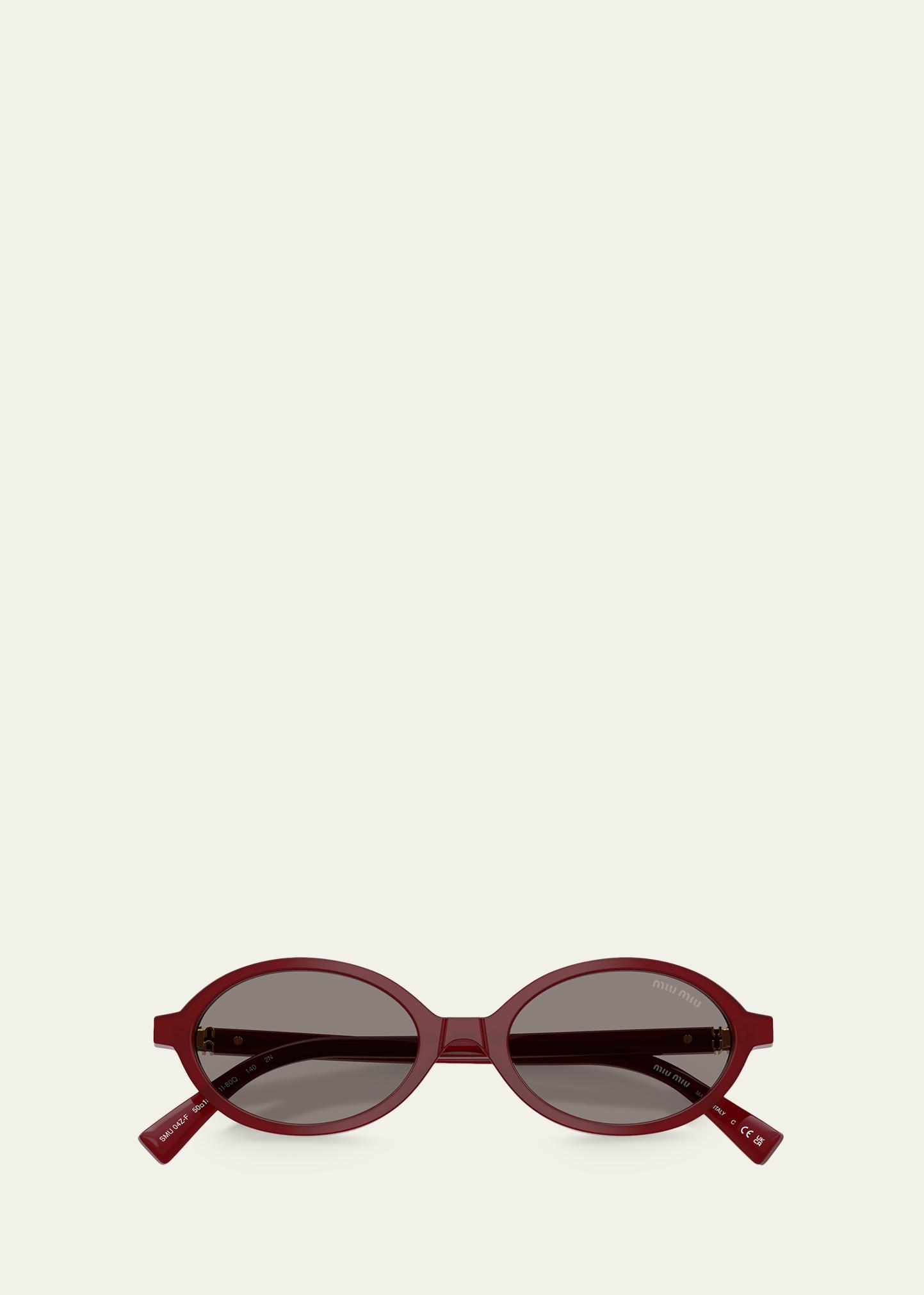 Miu Miu Burgundy Round Shaped Women\'s Sunglasses SMU08N 58 19 HAI-4P1 140 2N Women main image 3