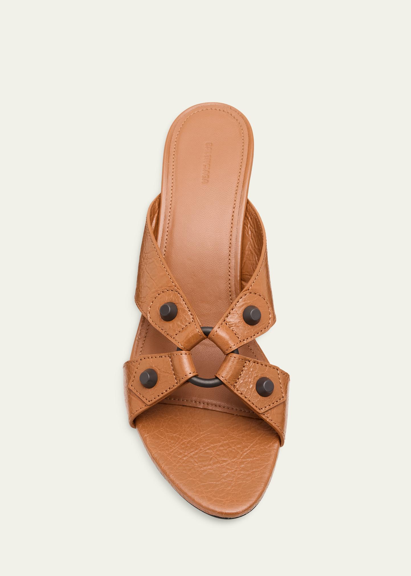 Balenciaga 70mm City Arena Leather Mule Sandals - Bergdorf Goodman