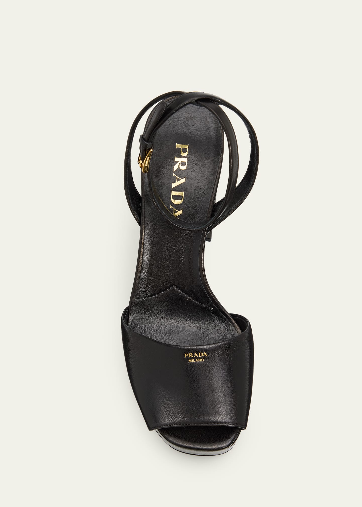 Prada 115mm Nappa Leather Platform Sandals - Bergdorf Goodman