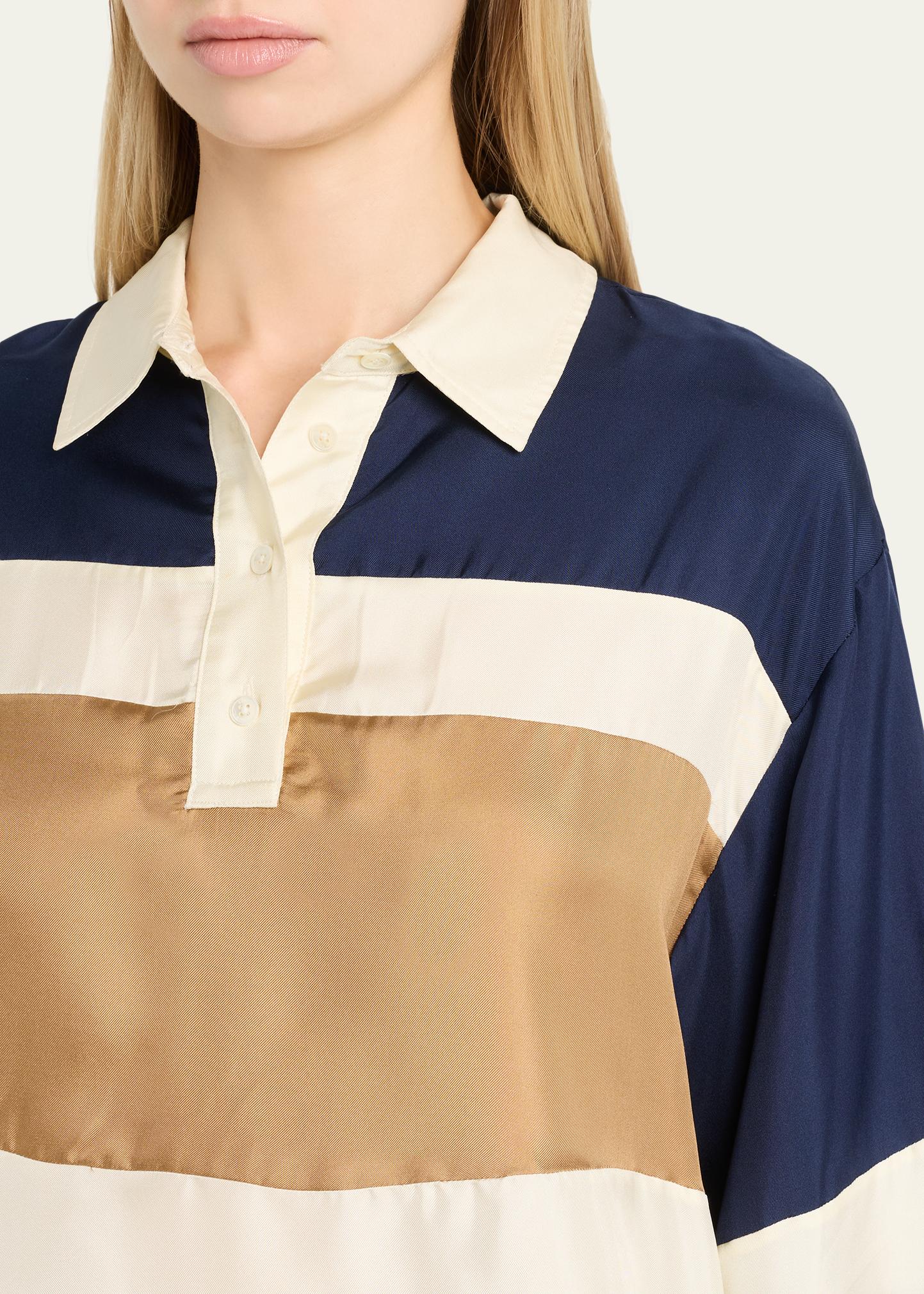 Sea Juliet Stripe Long-Sleeve Polo - Bergdorf Goodman