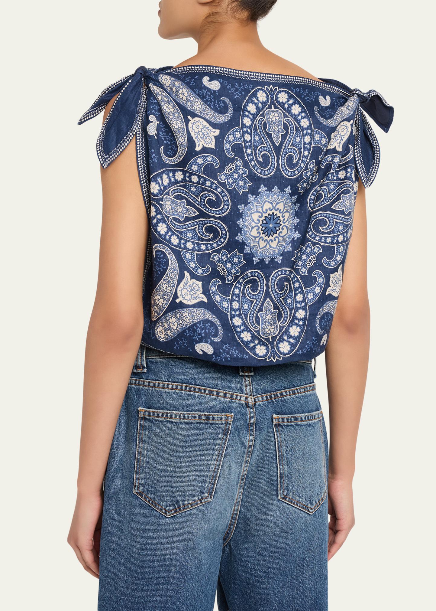 Sea Emelina Printed Tie-Side Mini Skirt - Bergdorf Goodman