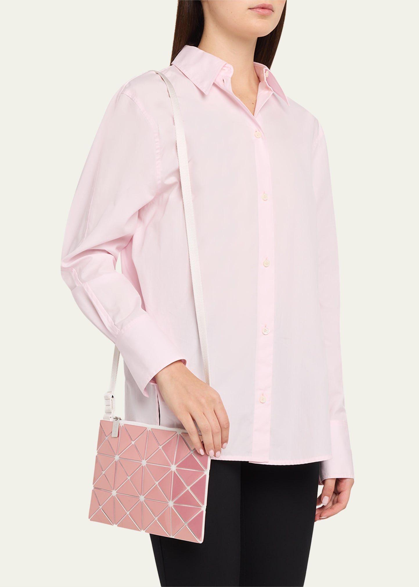 BAO BAO ISSEY MIYAKE Lucent Metallic Geometric Crossbody Bag