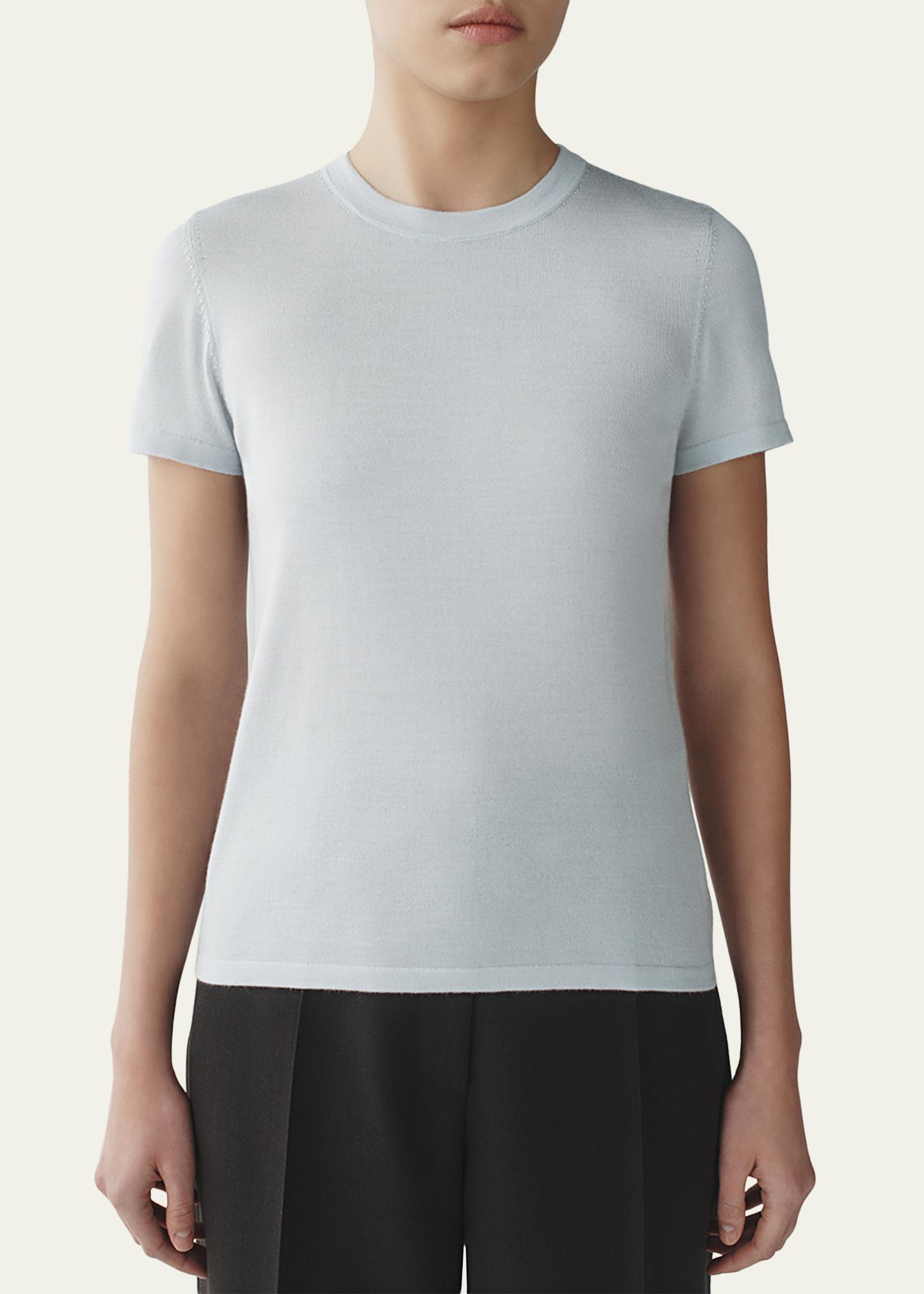 Attersee Cashmere and Silk Short-Sleeve Tee - Bergdorf Goodman