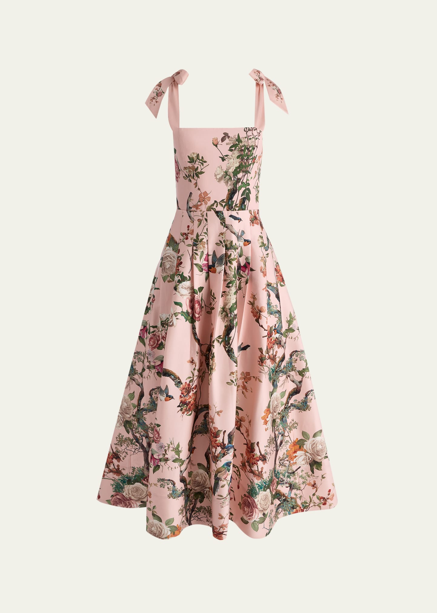 ALICE + OLIVIA Hana Floral Tie-Shoulder Maxi Dress - Bergdorf Goodman