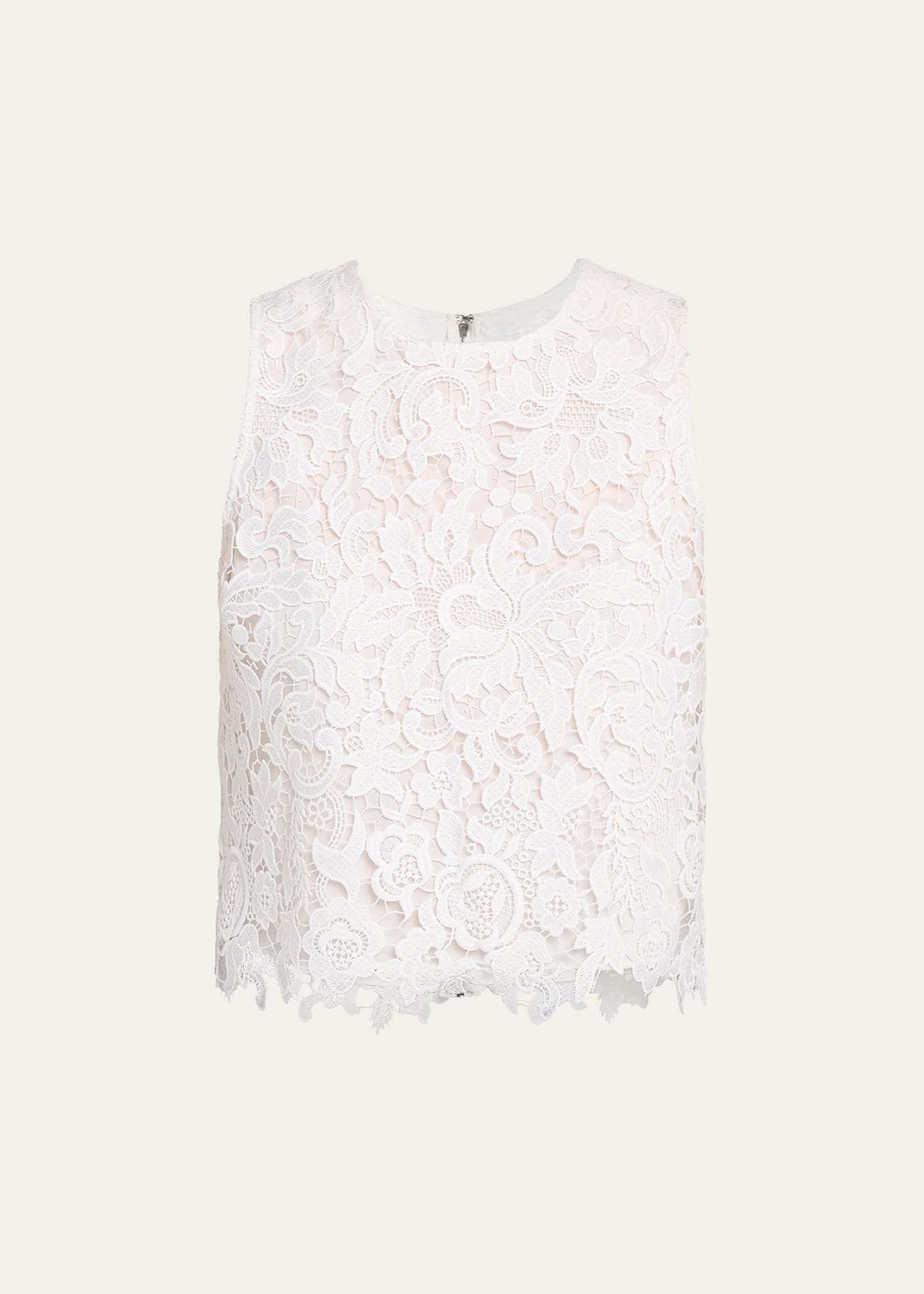 ALICE + OLIVIA Amal Lace Tank Top - Bergdorf Goodman