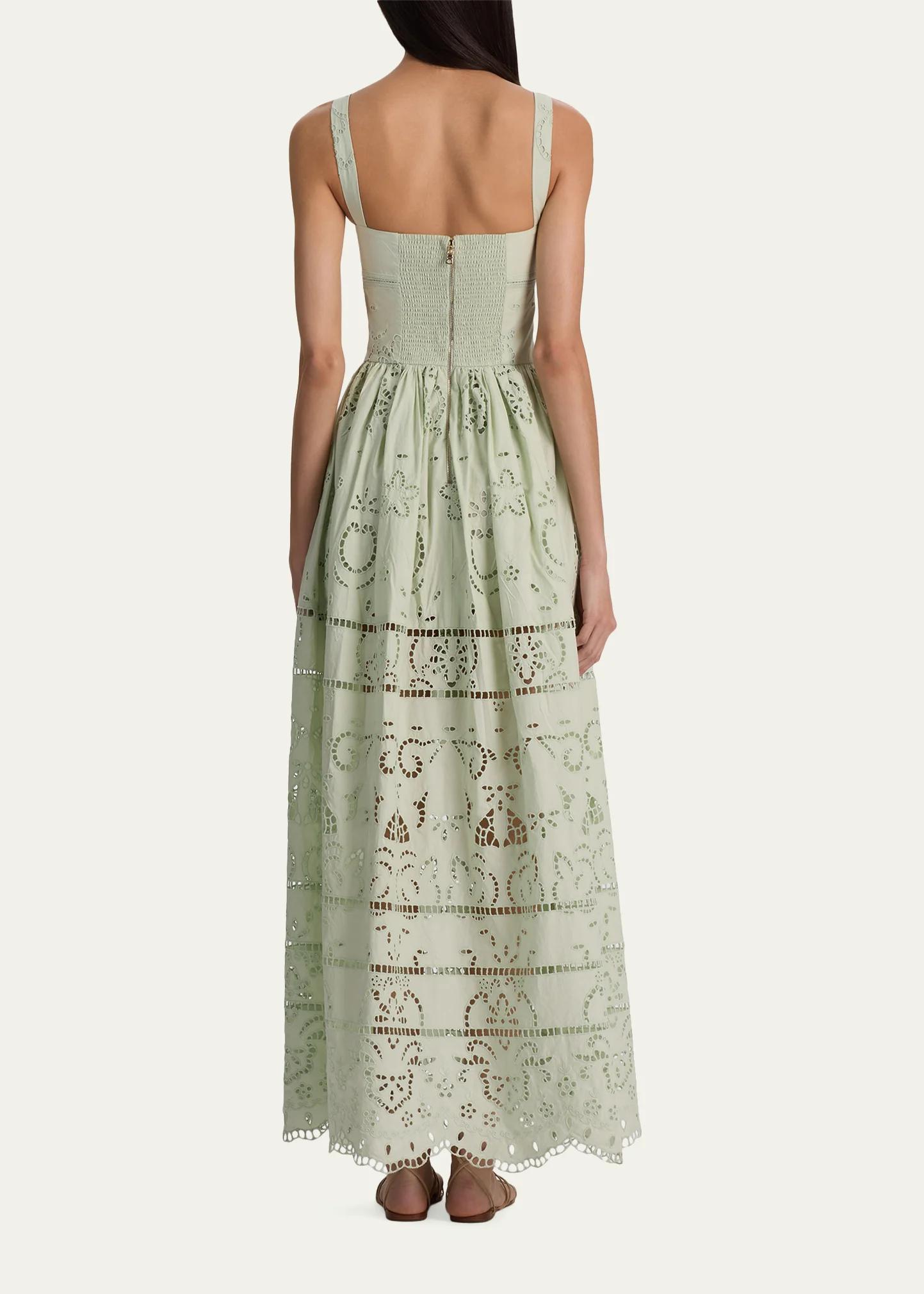 ALICE + OLIVIA Anya Embroidered Maxi Dress - Bergdorf Goodman