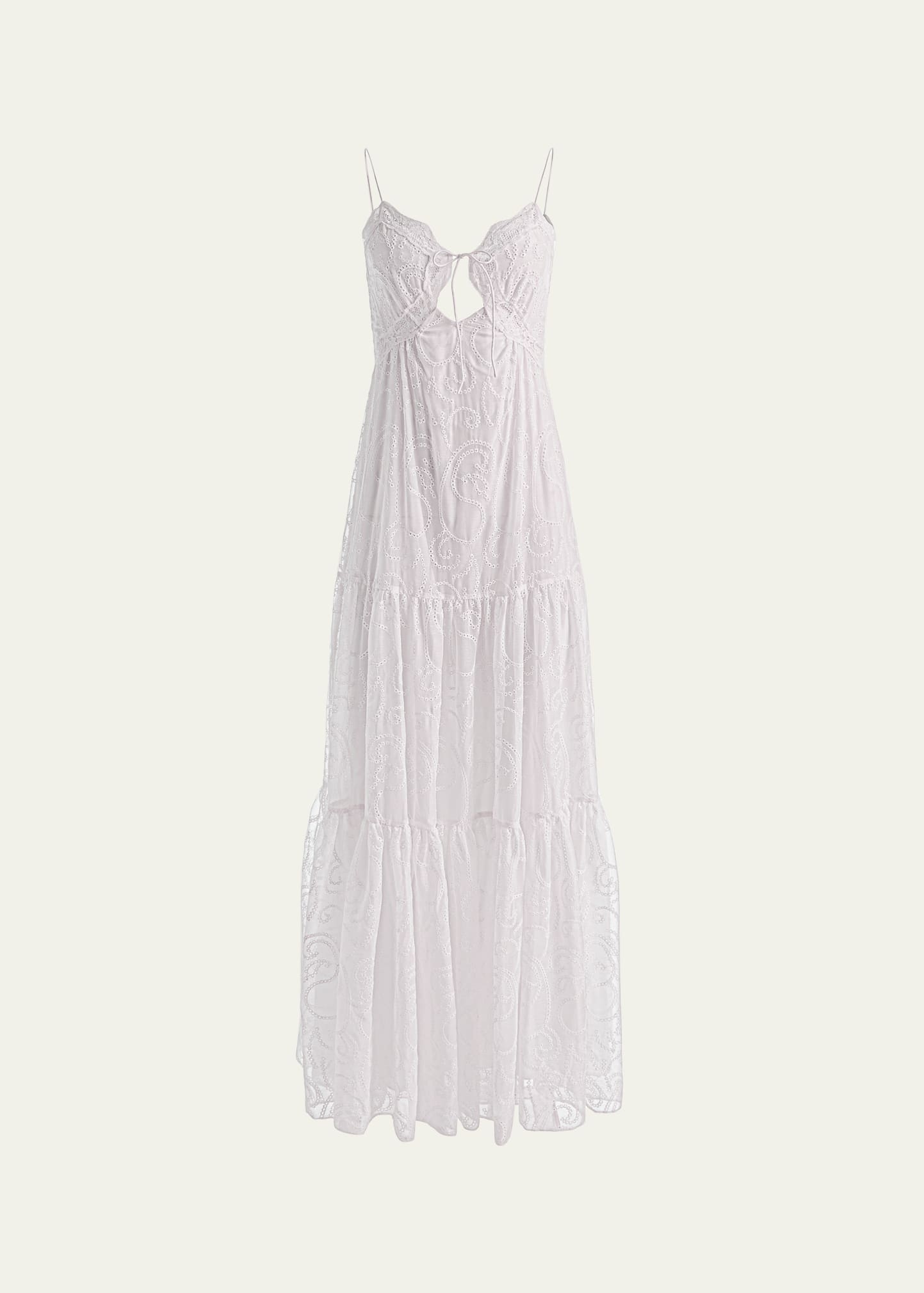 ALICE + OLIVIA Nicky Lace Tiered Maxi Dress - Bergdorf Goodman