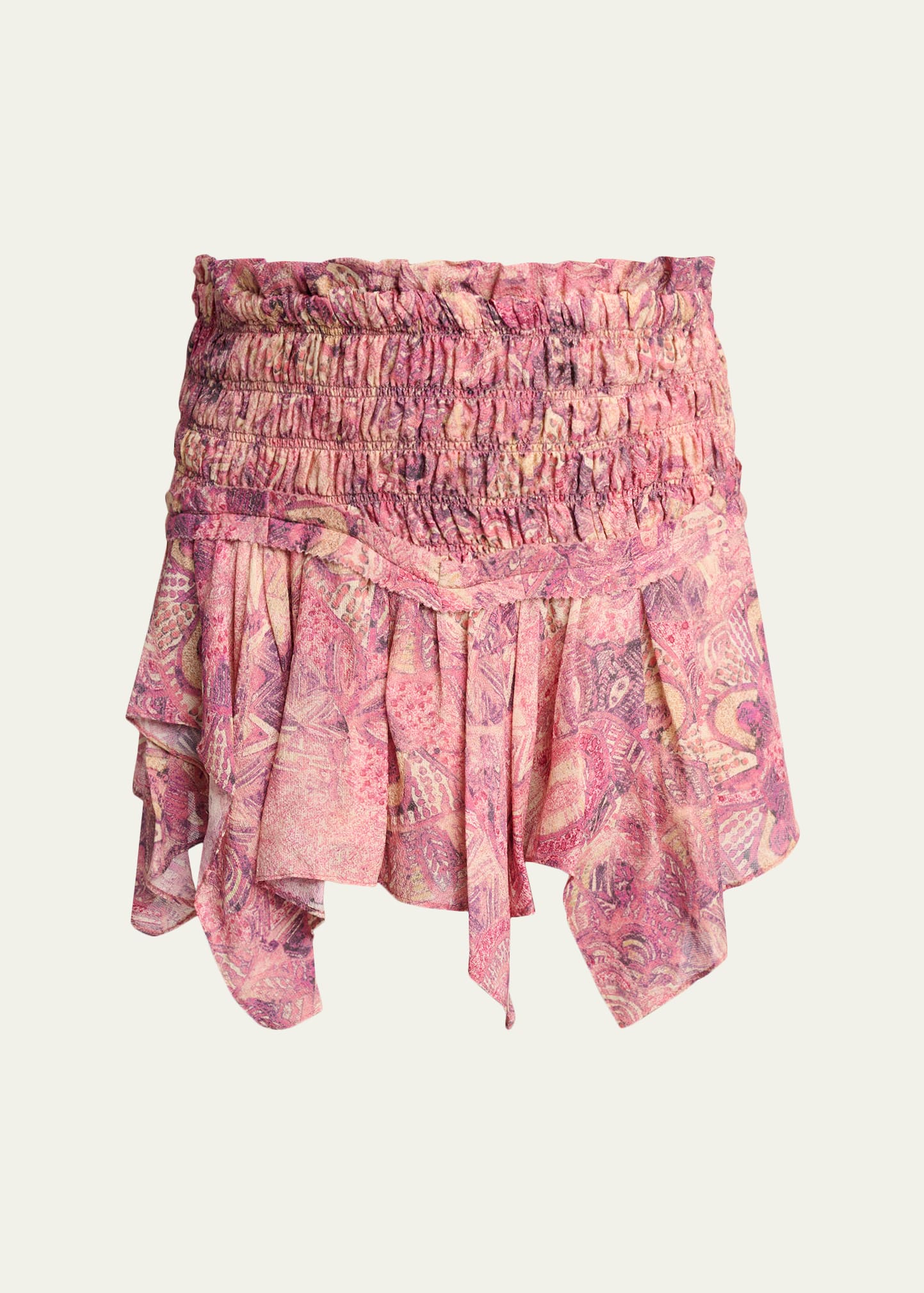 ISABEL MARANT BOW TIE LOAFFER【ピンクの猫】 Isabel Marant Ceiva Smocked Silk Handkerchief Mini Skirt