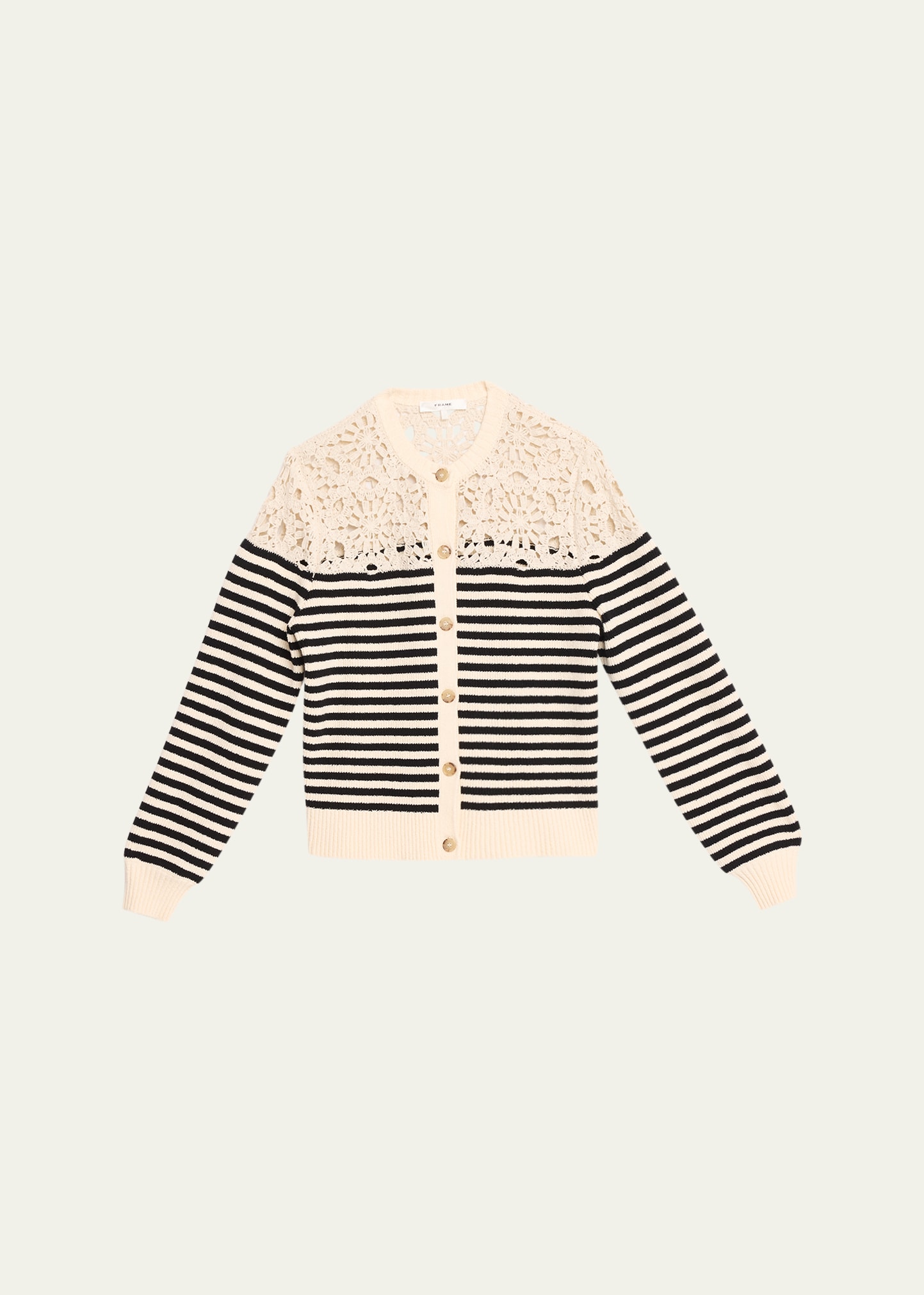 FRAME The Coastal Stripe Cardigan - Bergdorf Goodman