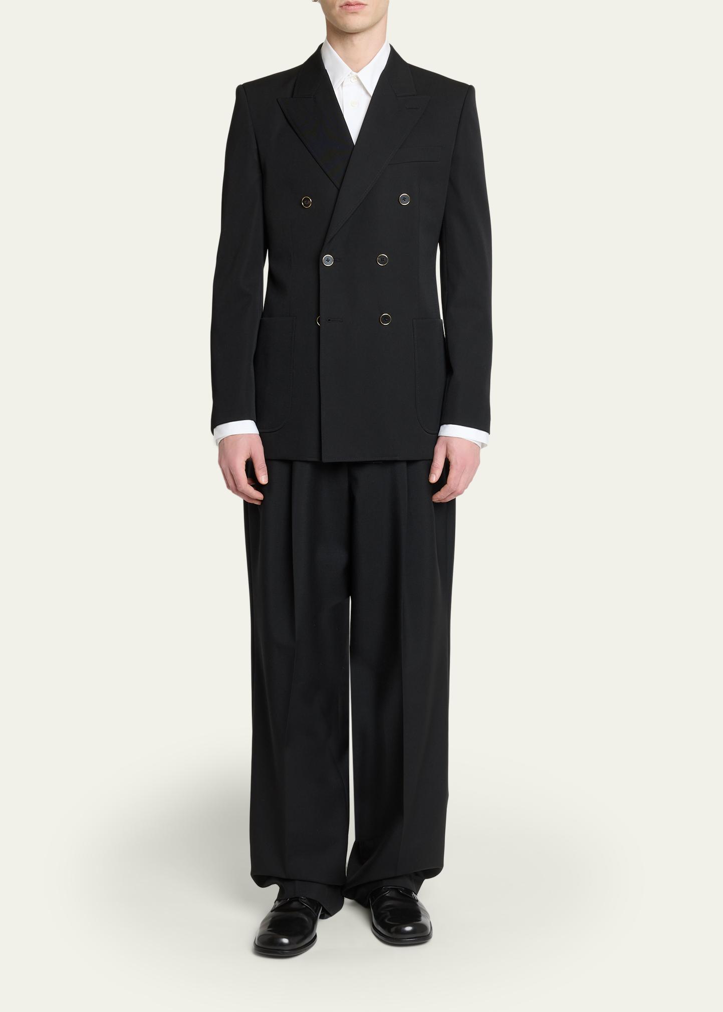 Givenchy Men's Wool Gabardine Double-Breasted Jacket - Bergdorf