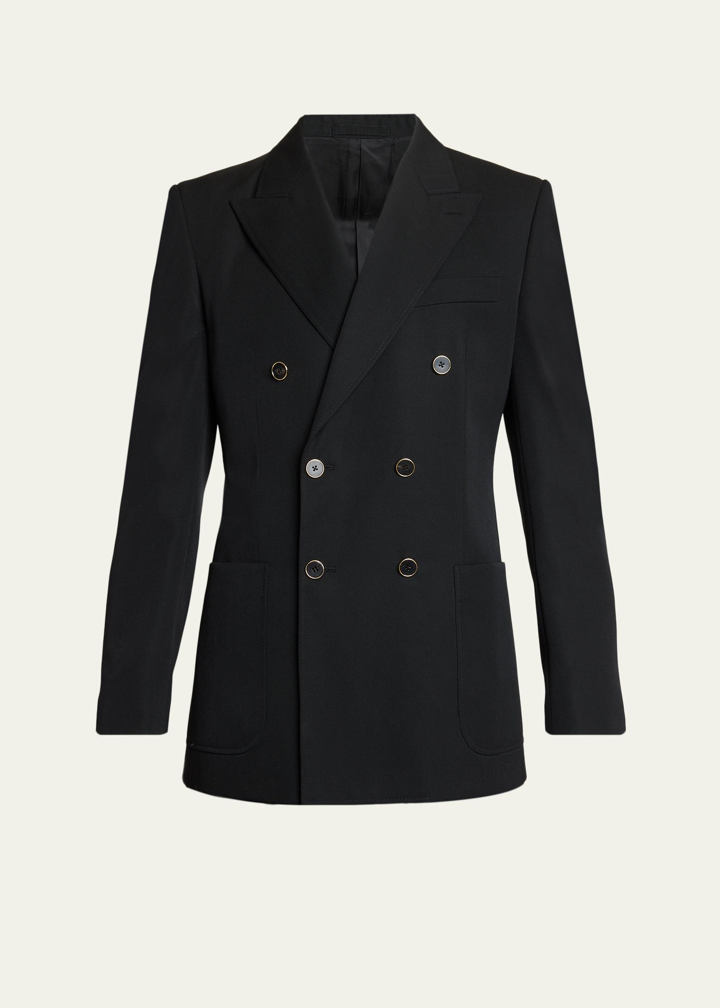 Givenchy Men's Wool Gabardine Double-Breasted Jacket - Bergdorf