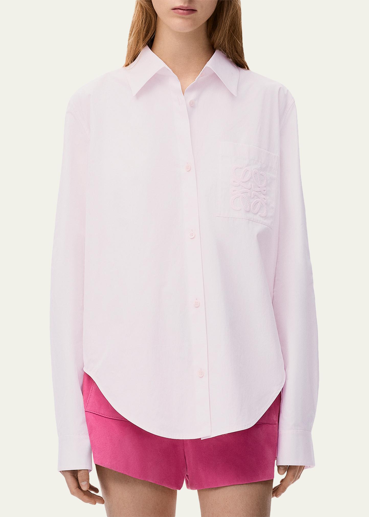 Loewe x Paula's Ibiza Anagram-Pocket Button-Down Shirt - Bergdorf