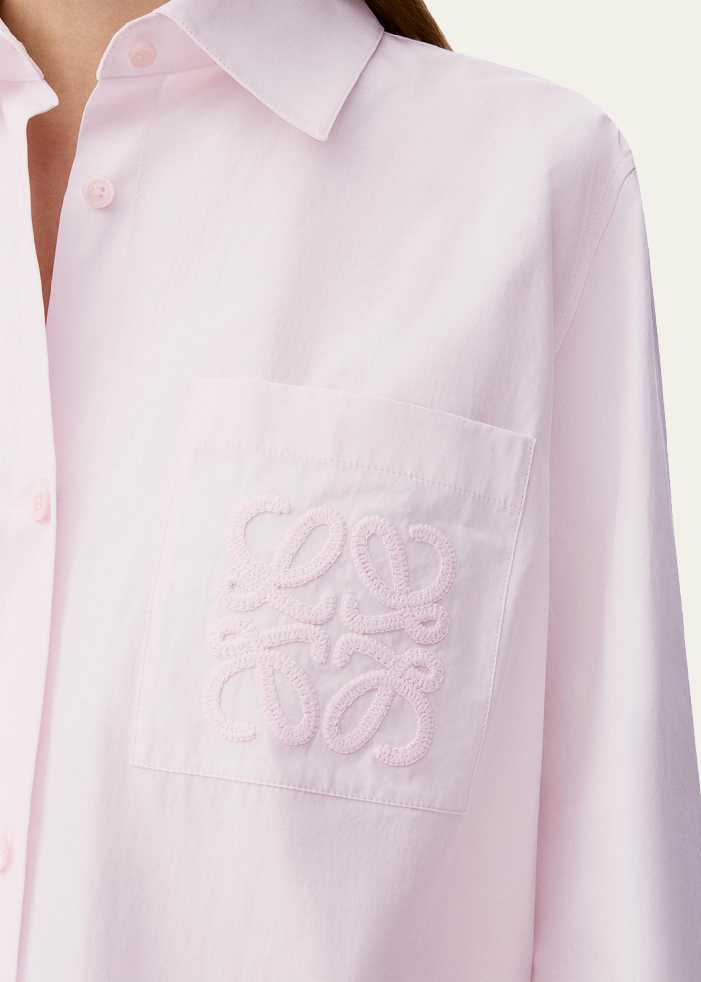 Loewe x Paula's Ibiza Anagram-Pocket Button-Down Shirt - Bergdorf