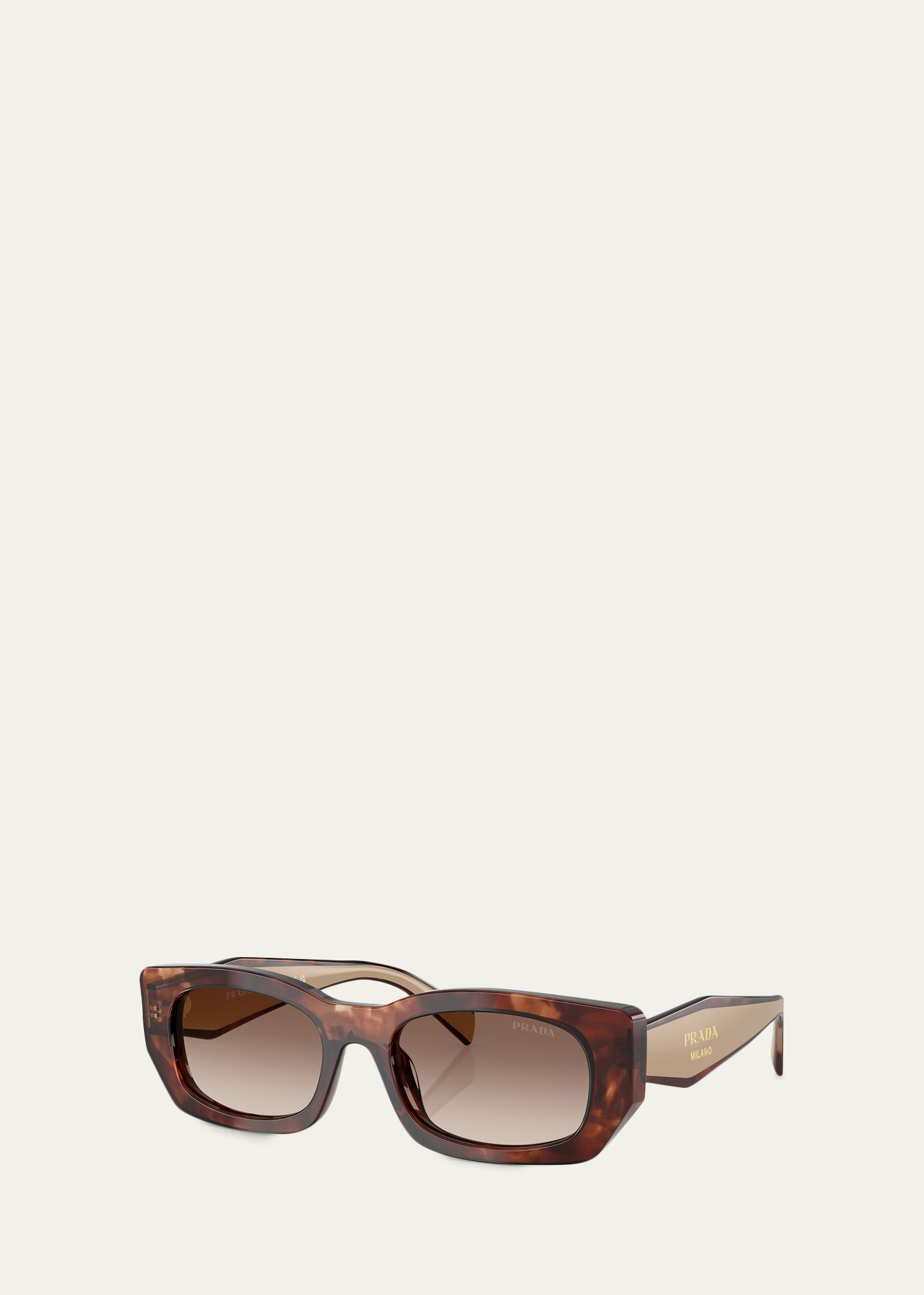 Prada PR B05S Pillow Rectangular Sunglasses - Bergdorf Goodman