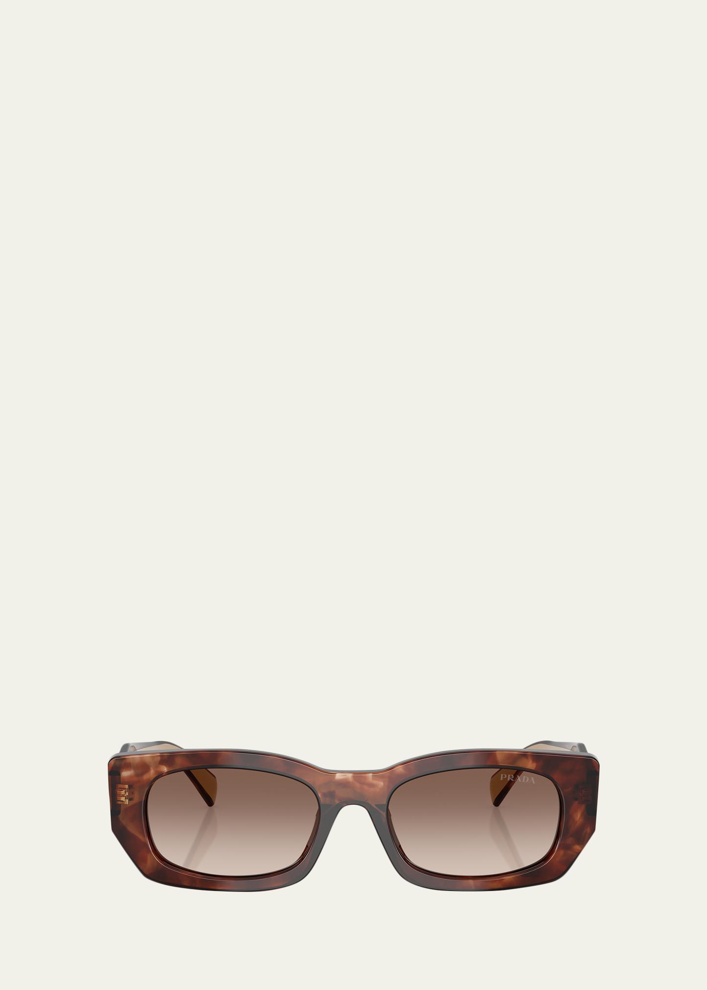 Prada PR B05S Pillow Rectangular Sunglasses - Bergdorf Goodman