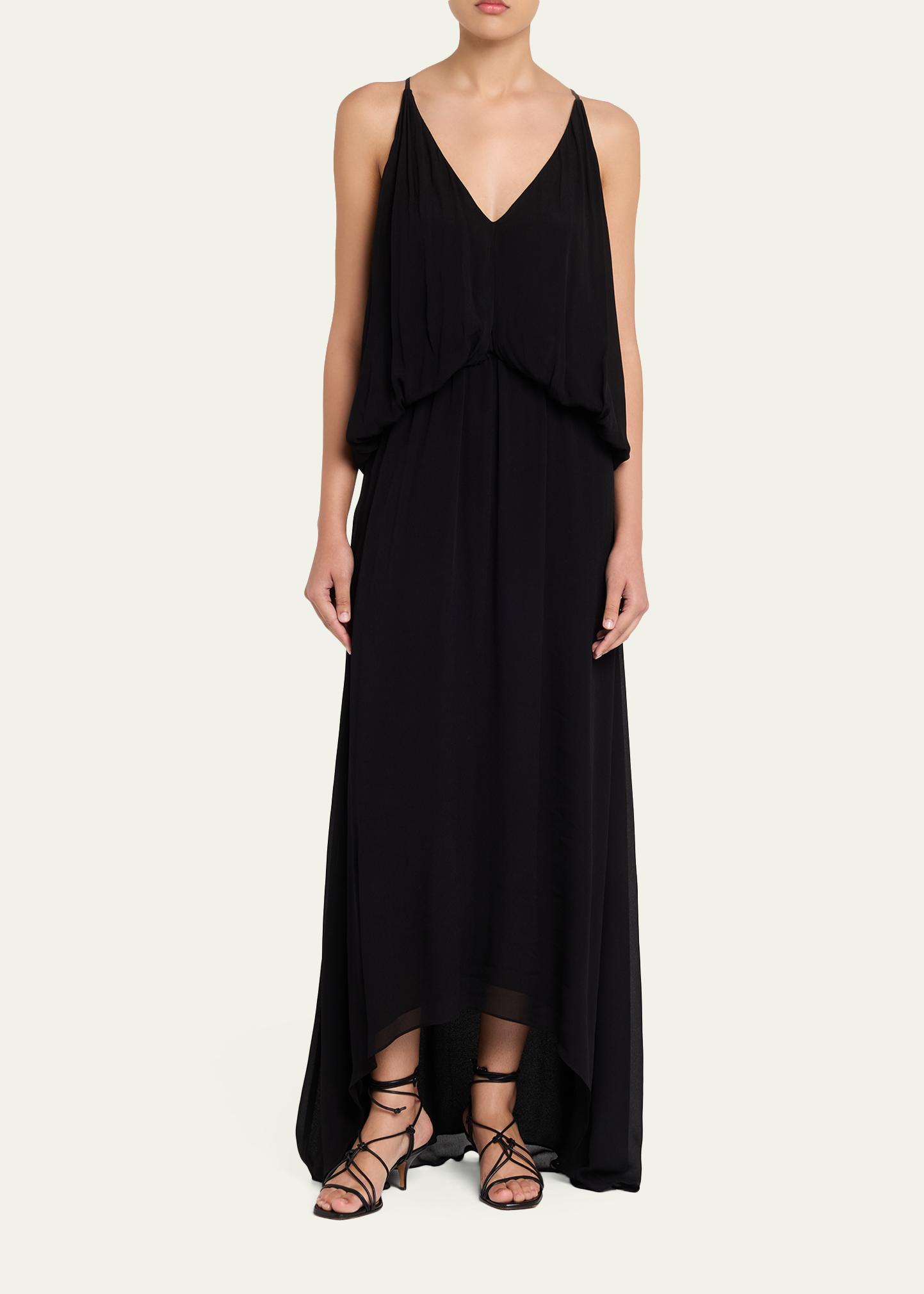 Ramy Brook Ambar Draped V-Neck Maxi Dress - Bergdorf Goodman