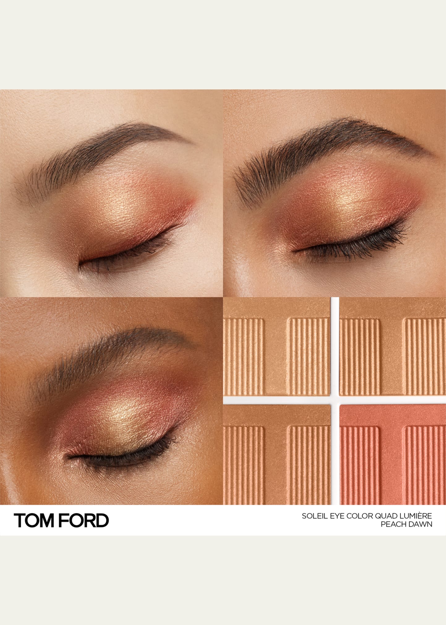 TOM FORD Soleil Eye Color Quad Lumiere Eyeshadow - Peach Dawn