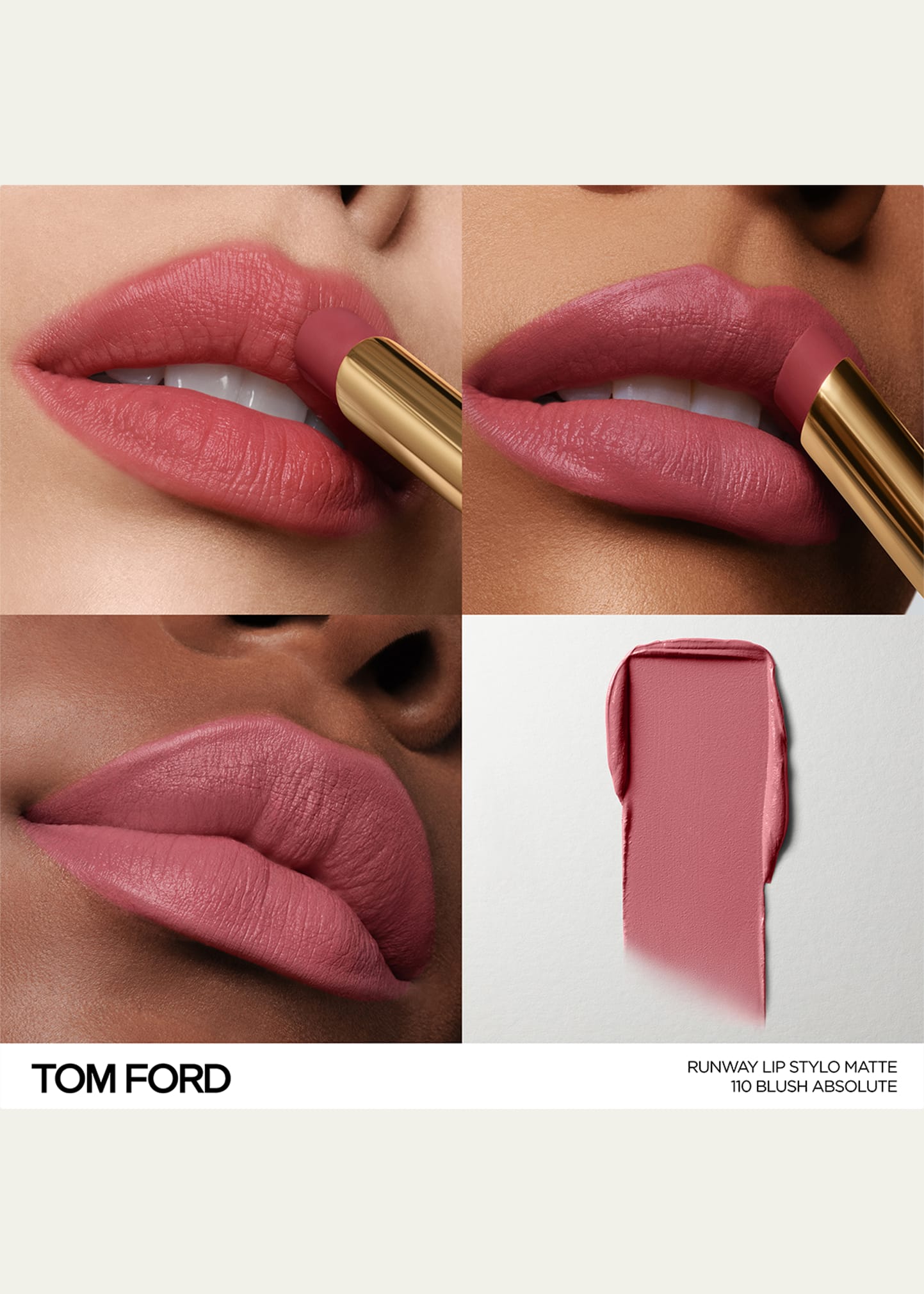 TOM FORD Runway Stylo Matte Lipstick, 110 Blush Absolute