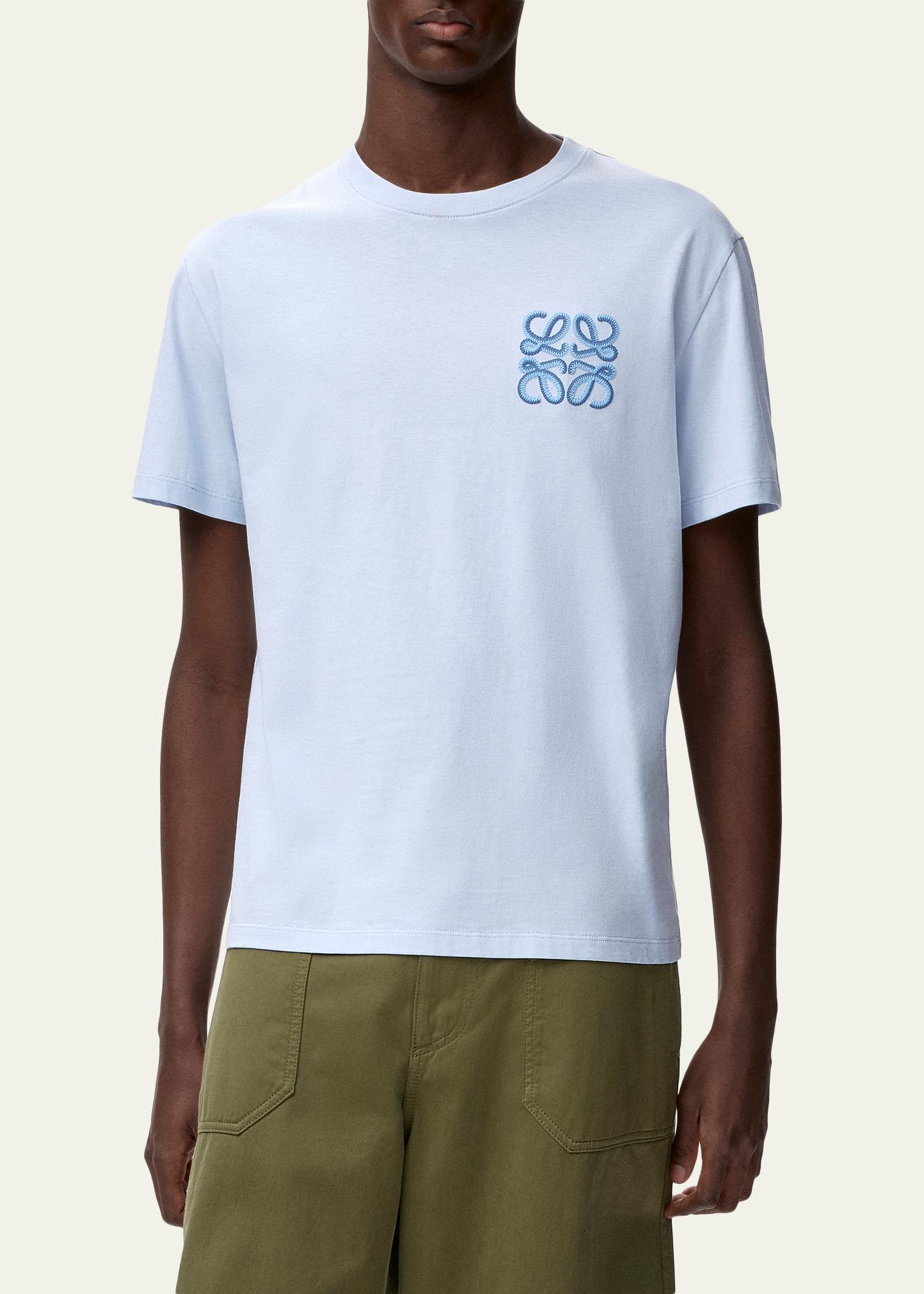 Loewe x Paula's Ibiza Men's Embroidered Logo T-Shirt - Bergdorf