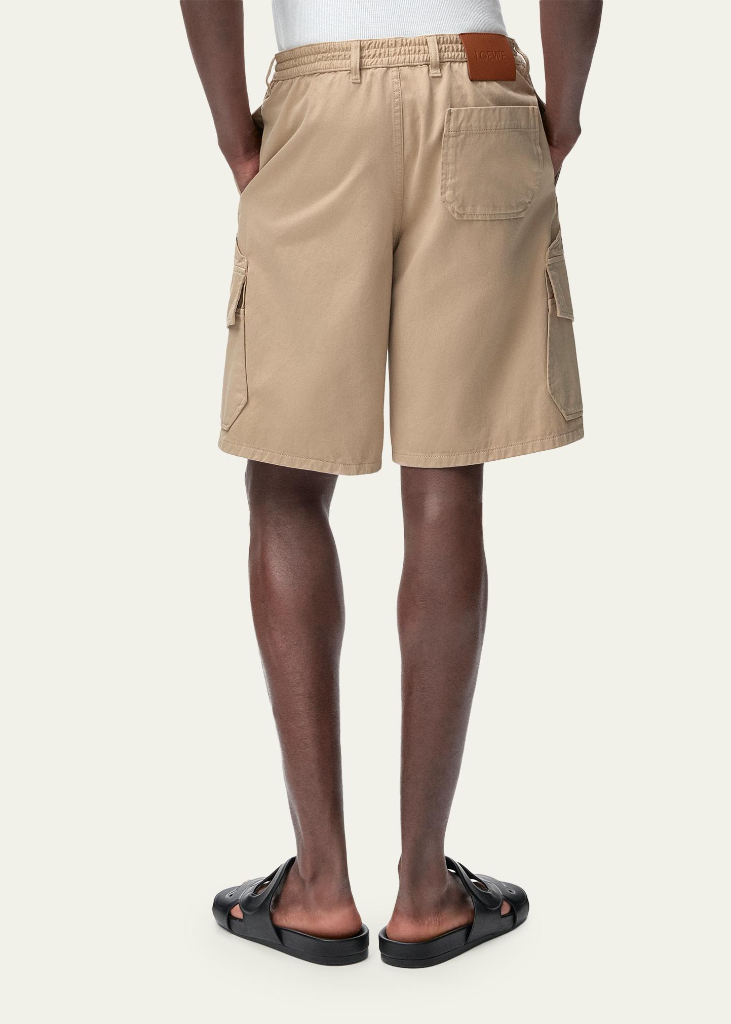 LOEWE x Paula's Ibiza Men's Washed Cotton Cargo Shorts - Bergdorf