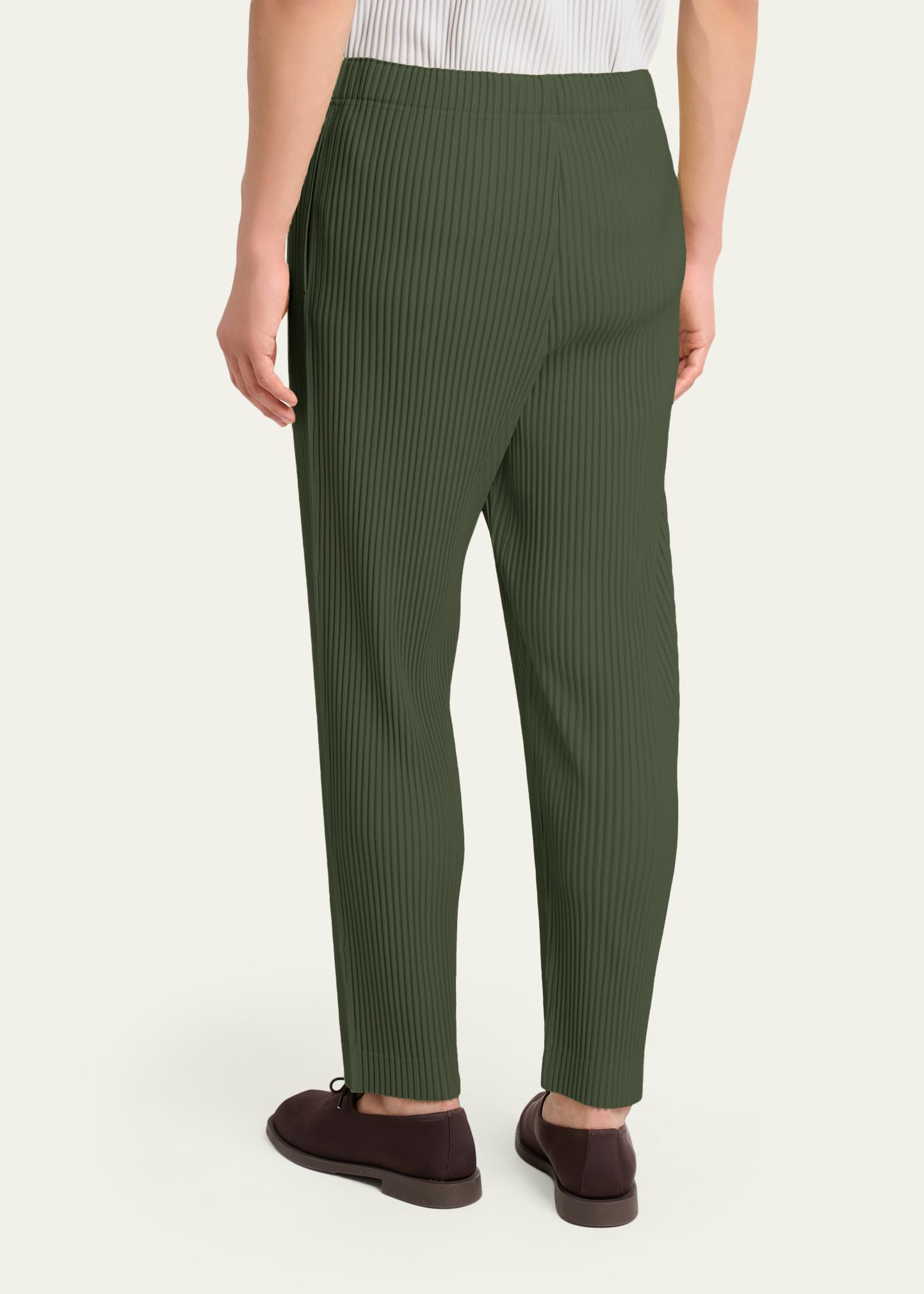 Homme Plissé Issey Miyake Men's Pleats 2 Tapered Pull-On Pants