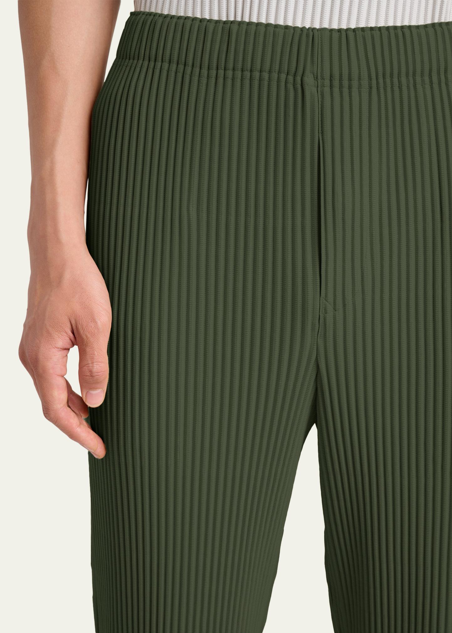 Homme Plissé Issey Miyake Men's Pleats 2 Tapered Pull-On Pants