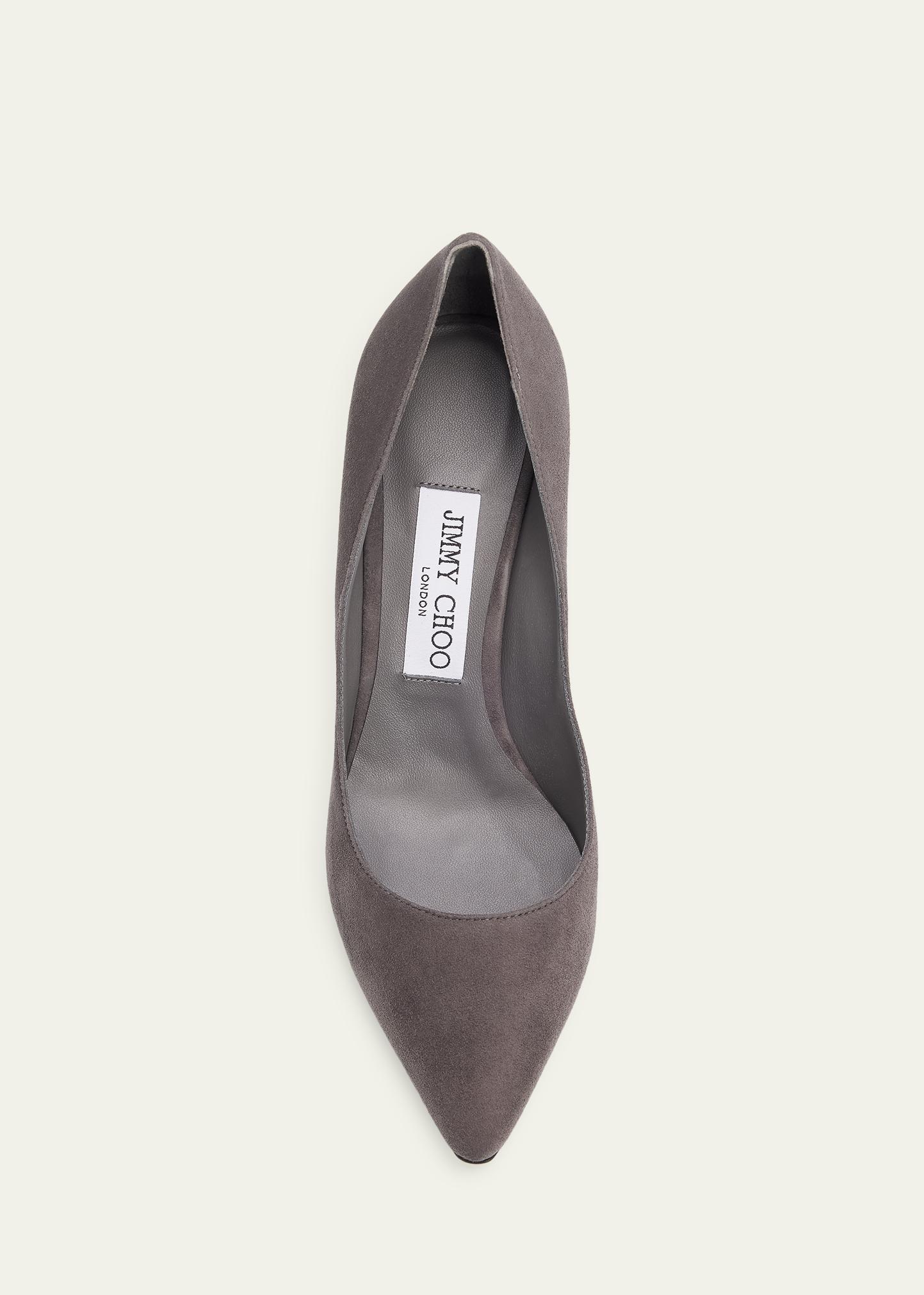 Jimmy Choo 85mm Romy Suede Pointed-Toe Pumps - Bergdorf Goodman