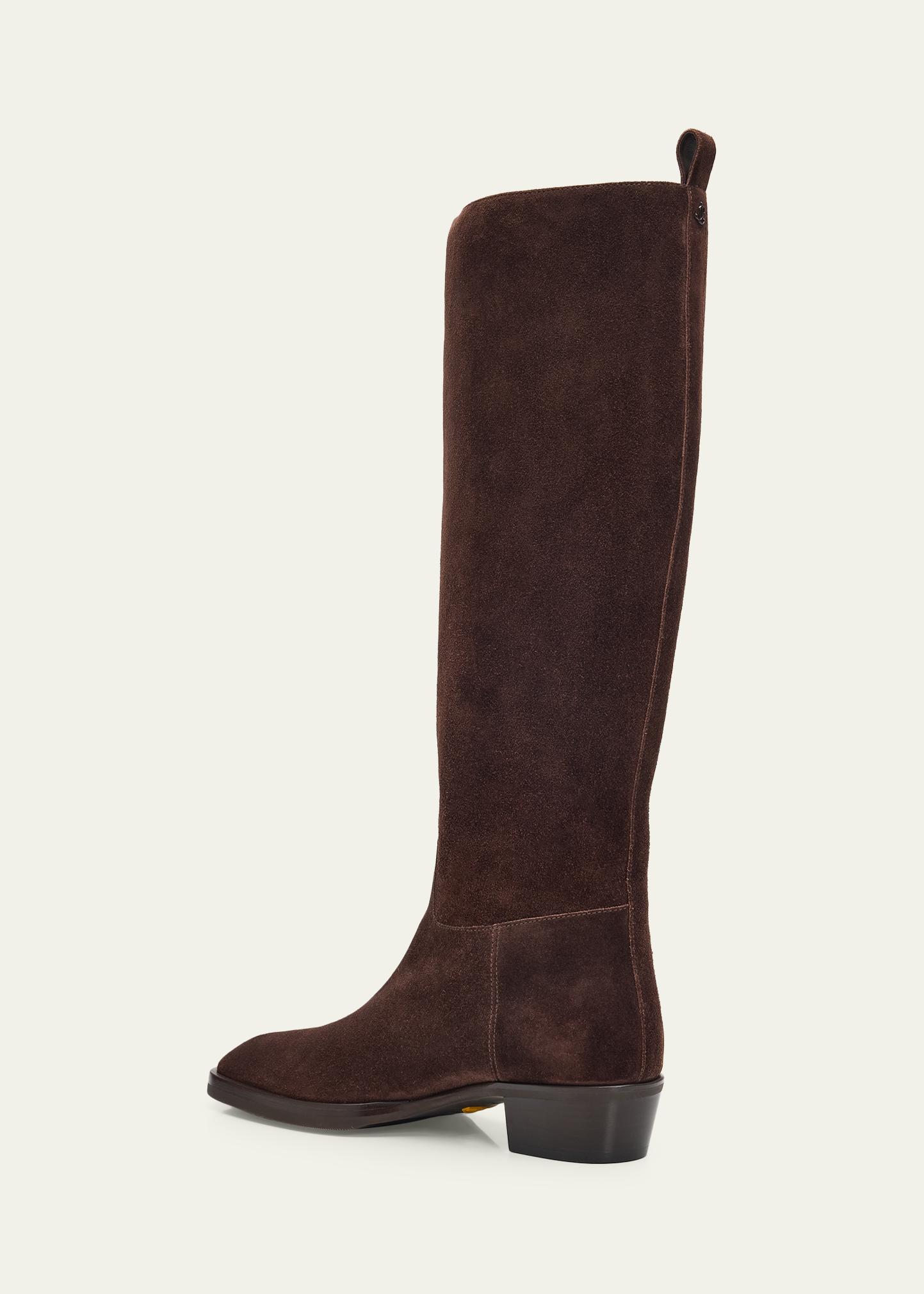 Jimmy Choo 45mm Mave Suede Knee-High Boots - Bergdorf Goodman