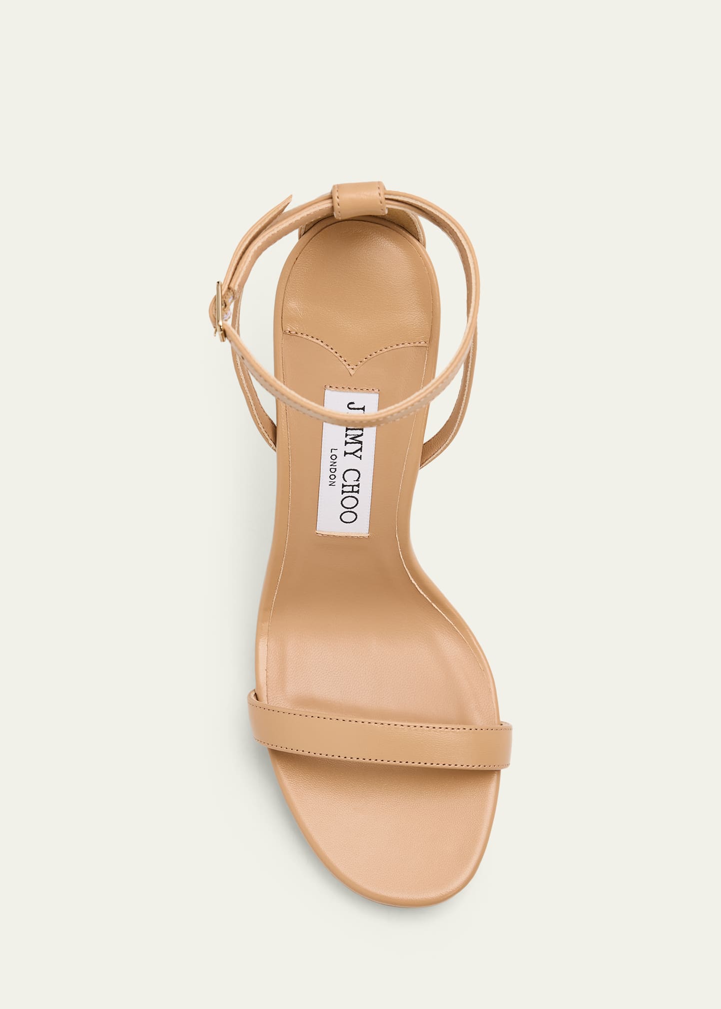 Jimmy Choo 120mm Moza Leather Platform Ankle-Strap Sandals