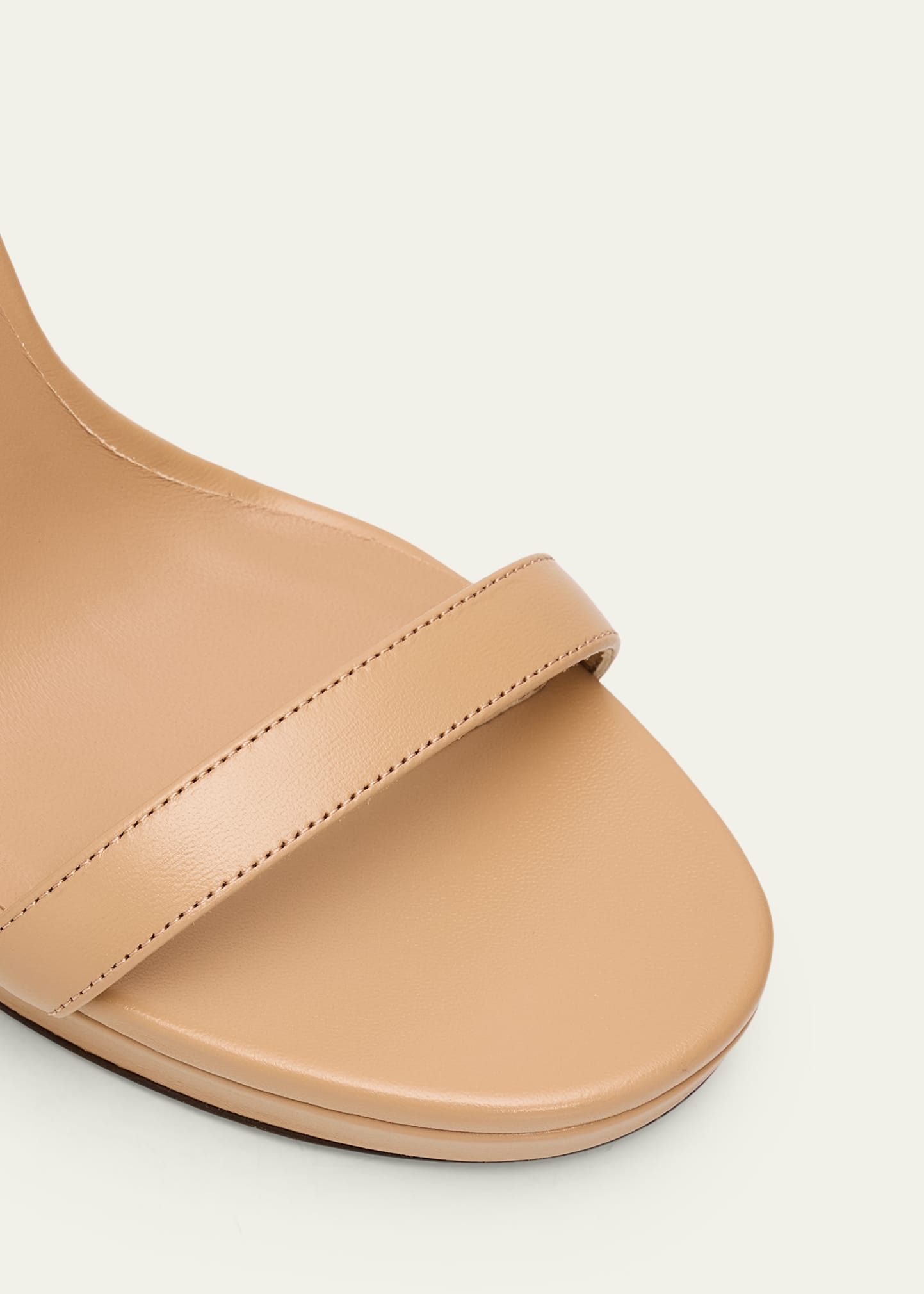 Jimmy Choo 120mm Moza Leather Platform Ankle-Strap Sandals